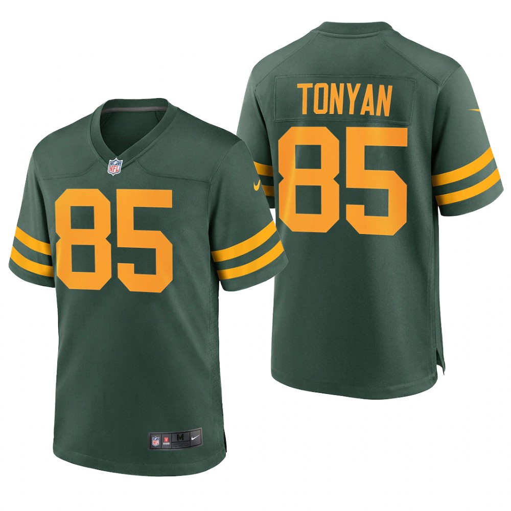 Hunk Wear - Green Bay Packers Robert Tonyan Green Jersey Alternate Game - Men's