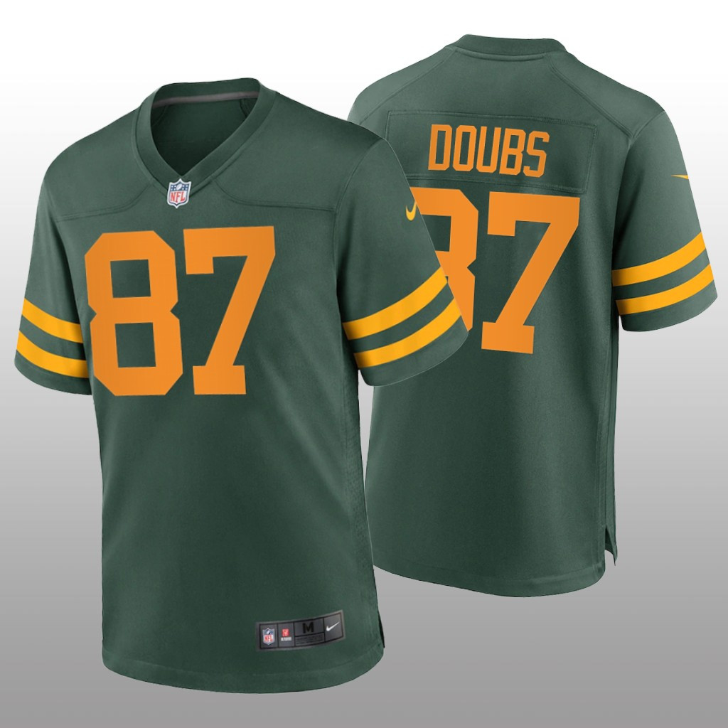 Hunk Wear - Green Bay Packers Romeo Doubs Green Jersey Alternate Game - Men's