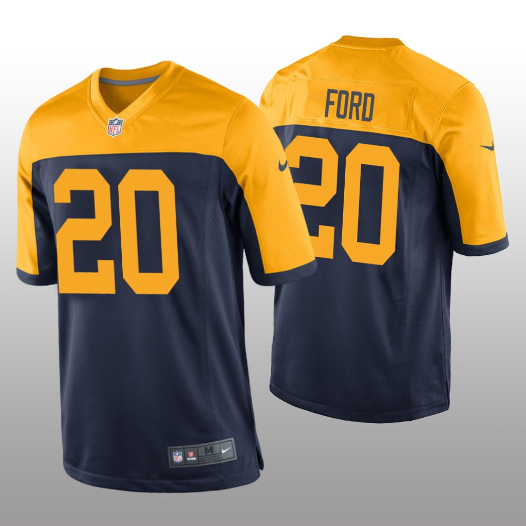 Hunk Wear - Green Bay Packers Rudy Ford Navy Jersey Throwback Game - Men's