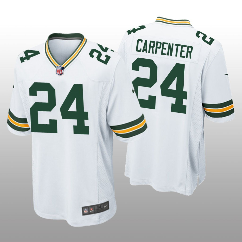 Hunk Wear - Green Bay Packers Tariq Carpenter White Jersey Game - Men's