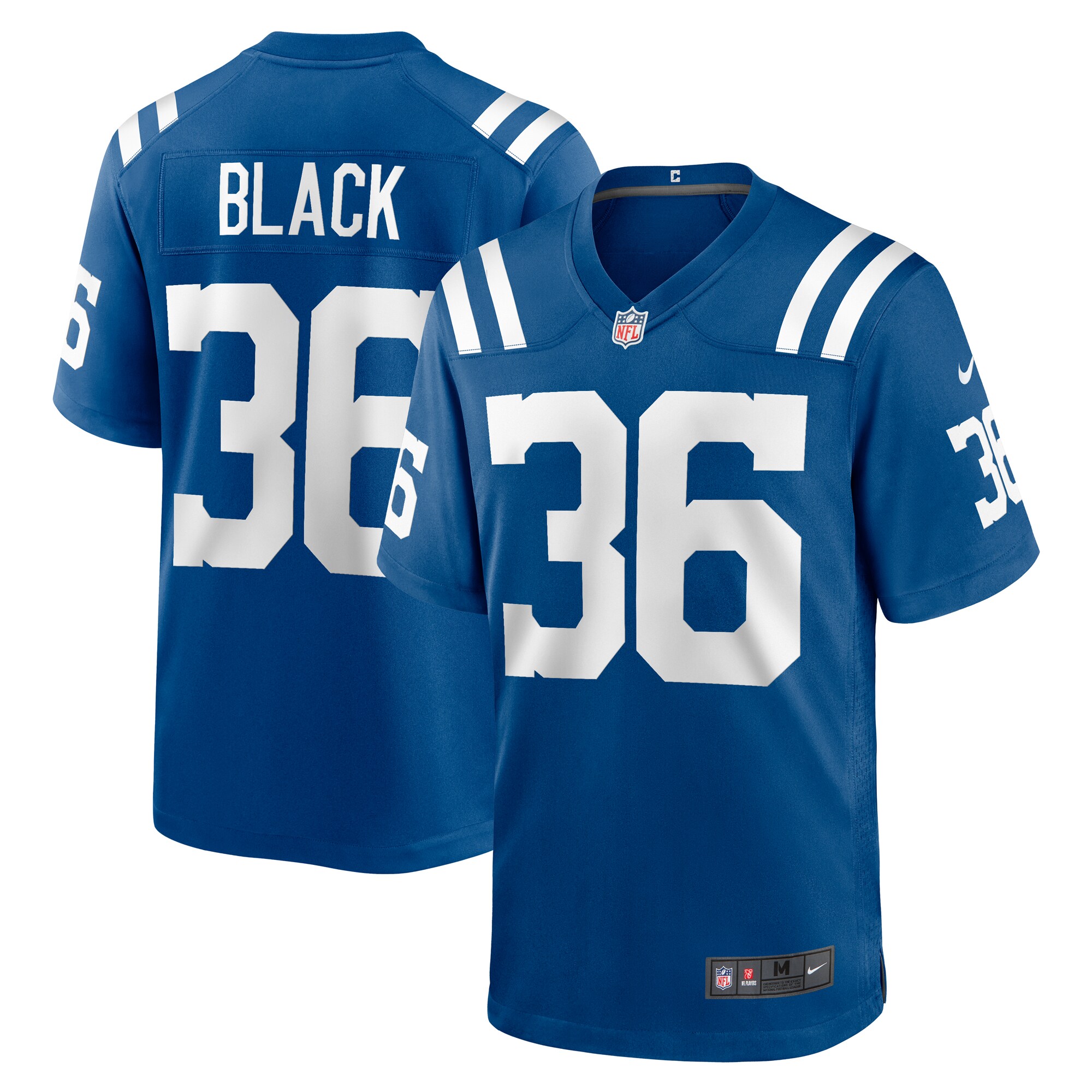 Hunk Wear - Henry Black Indianapolis Colts Nike Team Game Jersey Royal