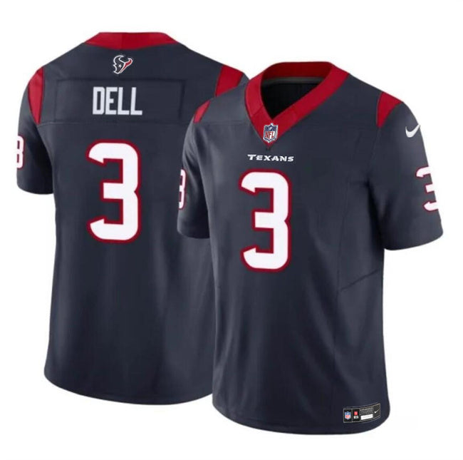 Hunk Wear - Houston Texans #3 Tank Dell Navy 2023 FUSE Vapor Untouchable Stitched Football Jersey