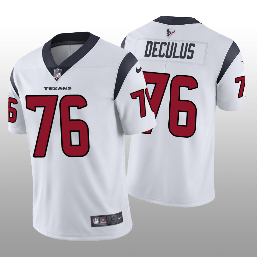 Hunk Wear - Houston Texans Austin Deculus White Jersey Vapor Limited - Men's