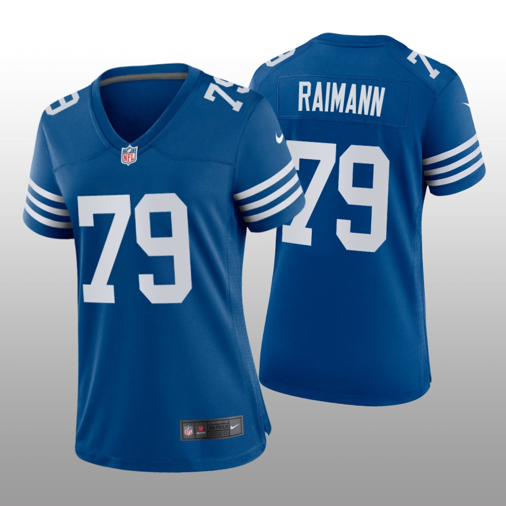 Hunk Wear - Indianapolis Colts Bernhard Raimann Royal Jersey Alternate Game - Women's