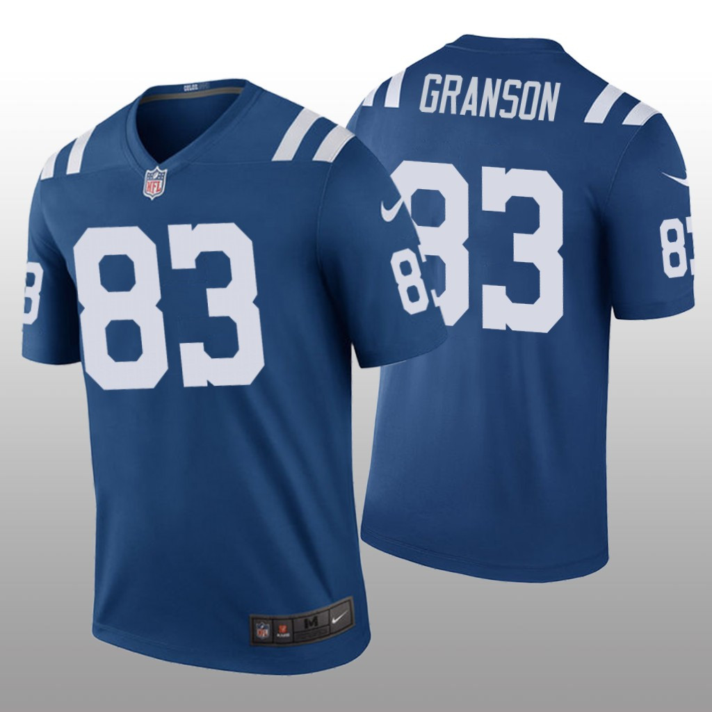 Hunk Wear - Indianapolis Colts Kylen Granson Royal Jersey Color Rush Legend - Men's