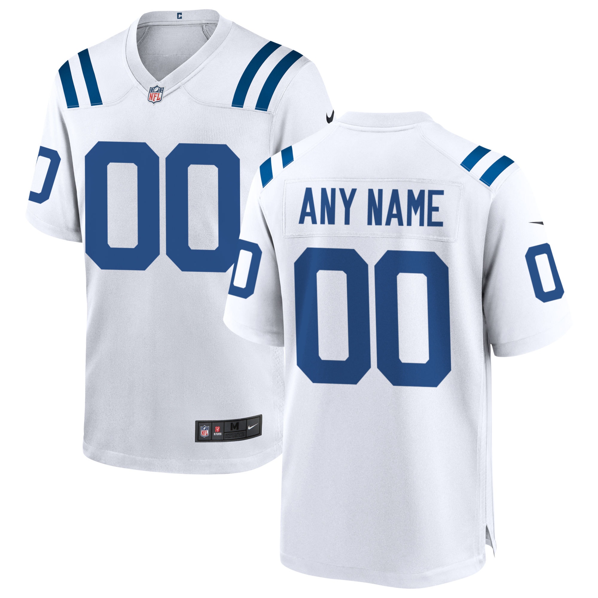 Hunk Wear - Indianapolis Colts Nike Custom Game Jersey White
