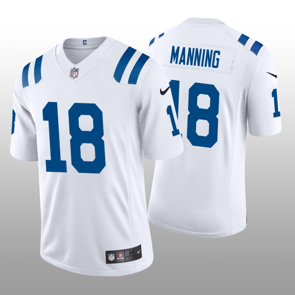 Hunk Wear - Indianapolis Colts Peyton Manning White Jersey Vapor Limited - Men's