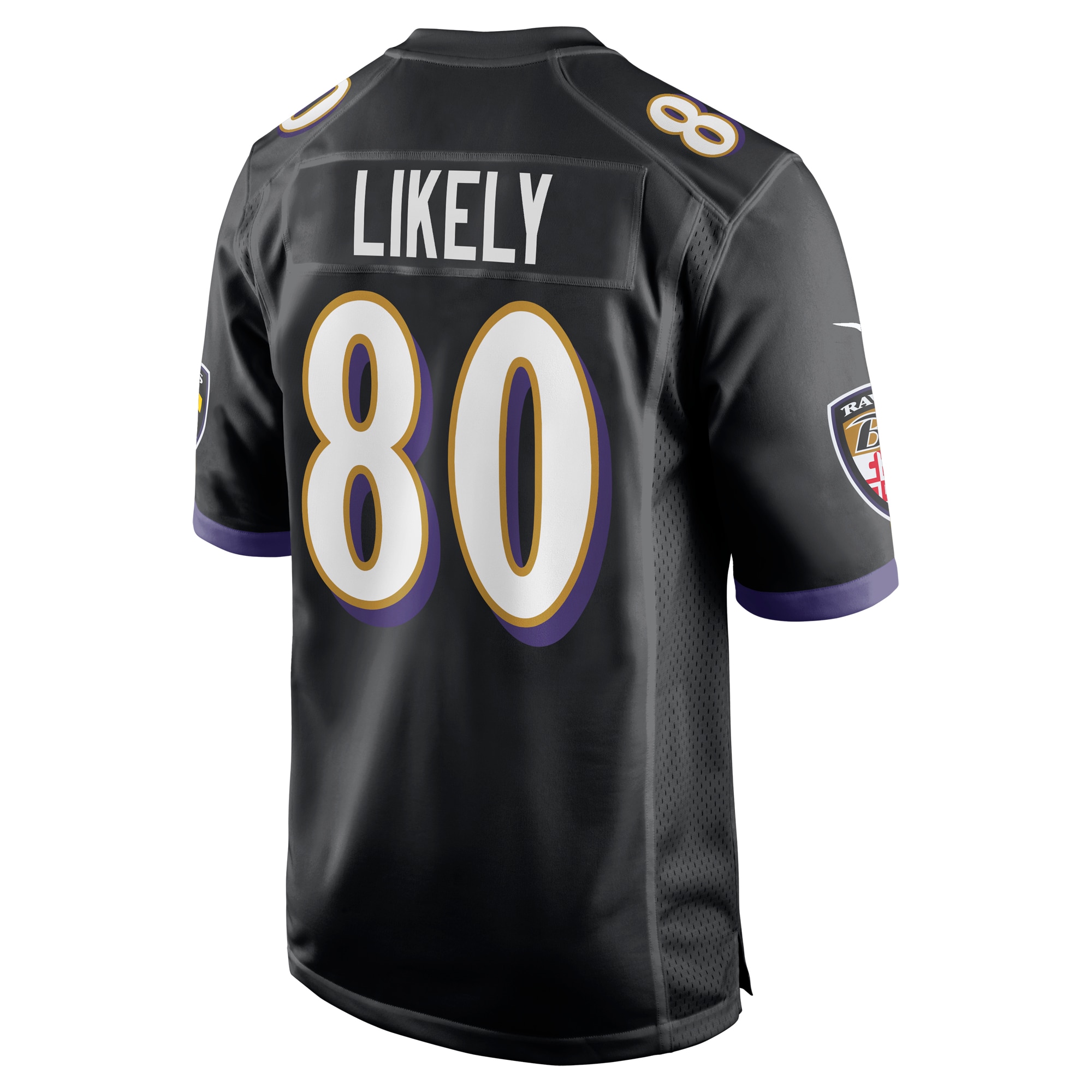 Hunk Wear - Isaiah Likely Baltimore Ravens Nike Alternate Game Jersey – Black