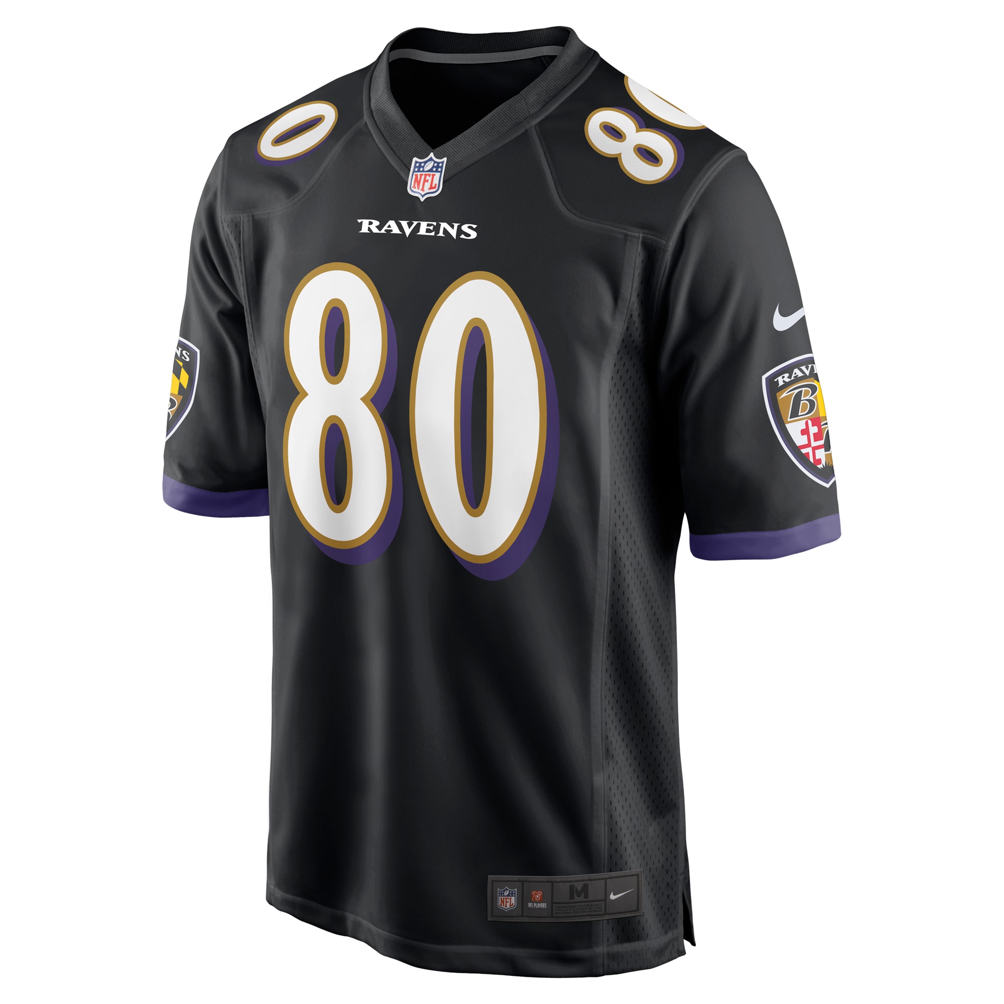 Hunk Wear - Isaiah Likely Baltimore Ravens Nike Alternate Game Jersey – Black