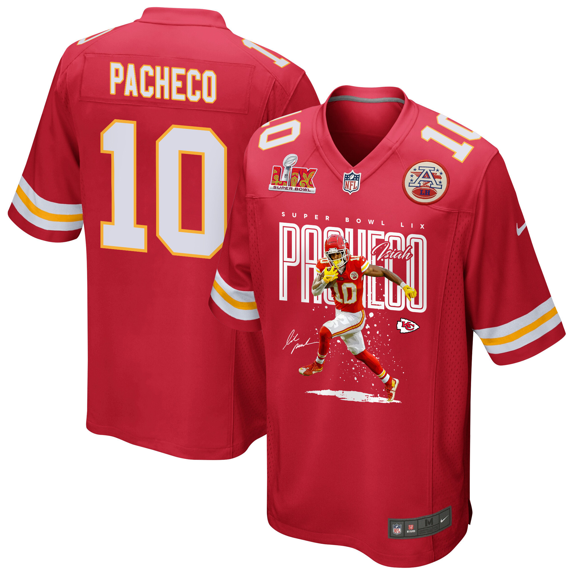 Hunk Wear - Isiah Pacheco 10 Kansas City Chiefs The Legend Game Men Jersey ' Red