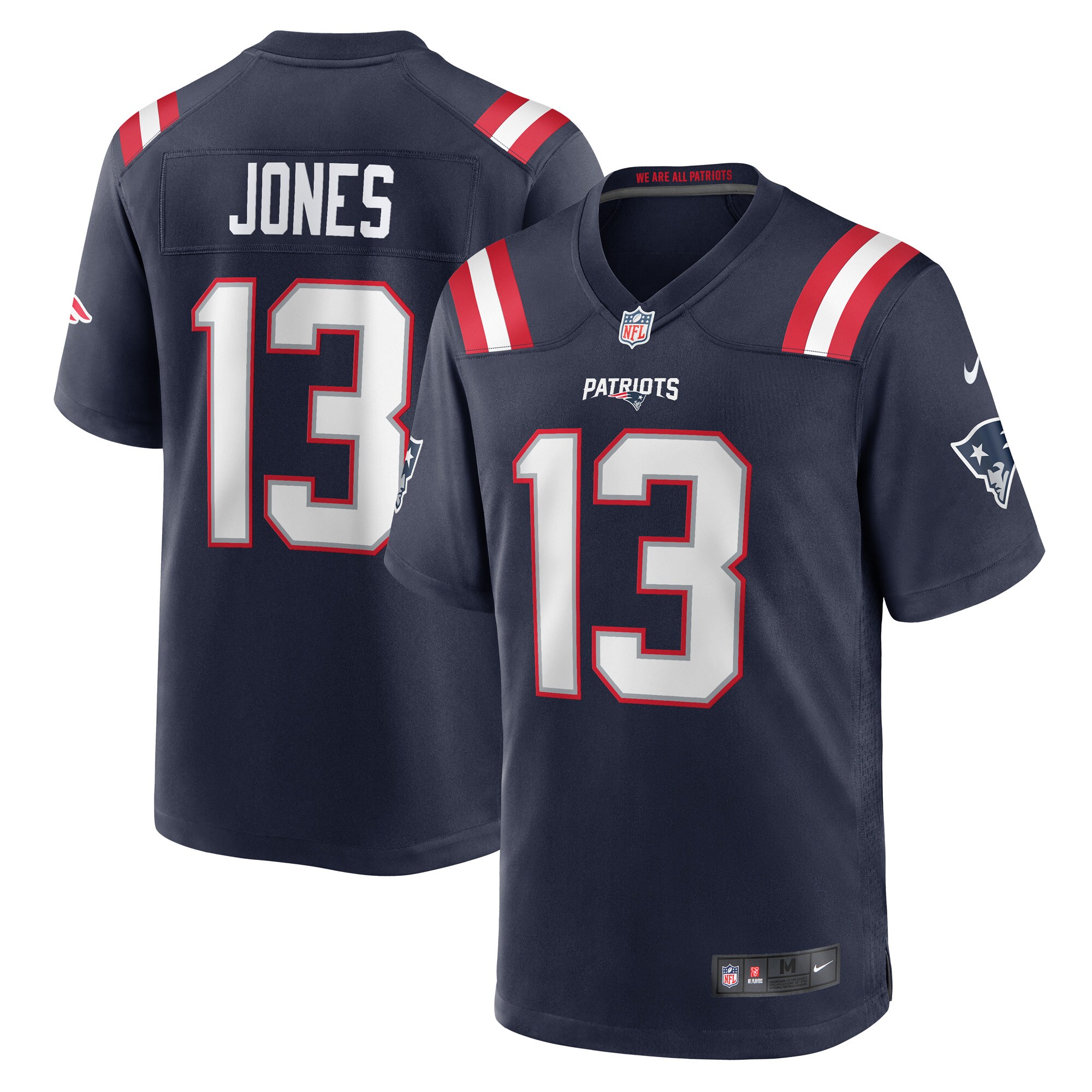 Hunk Wear - Jack Jones New England Patriots Nike Game Player Jersey ' Navy