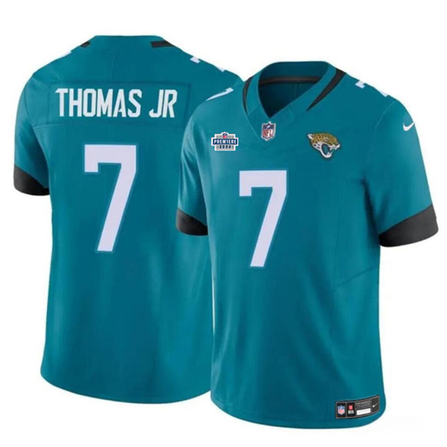 Hunk Wear - Jacksonville Jaguars #7 Brian Thomas Jr Teal 2024 Draft Vapor Untouchable Limited Jersey