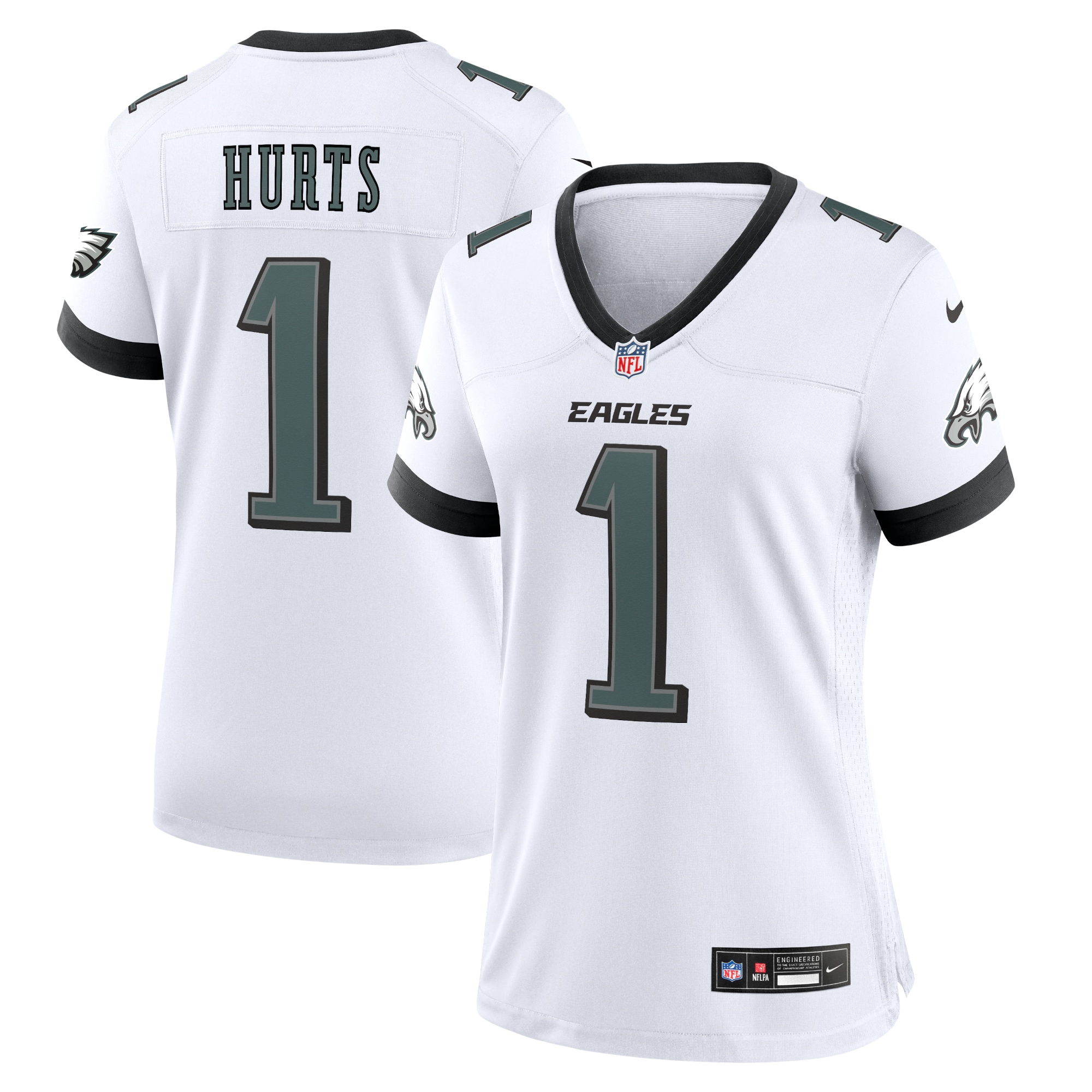 Hunk Wear - Jalen Hurts Philadelphia Eagles Nike Game Jersey ' White