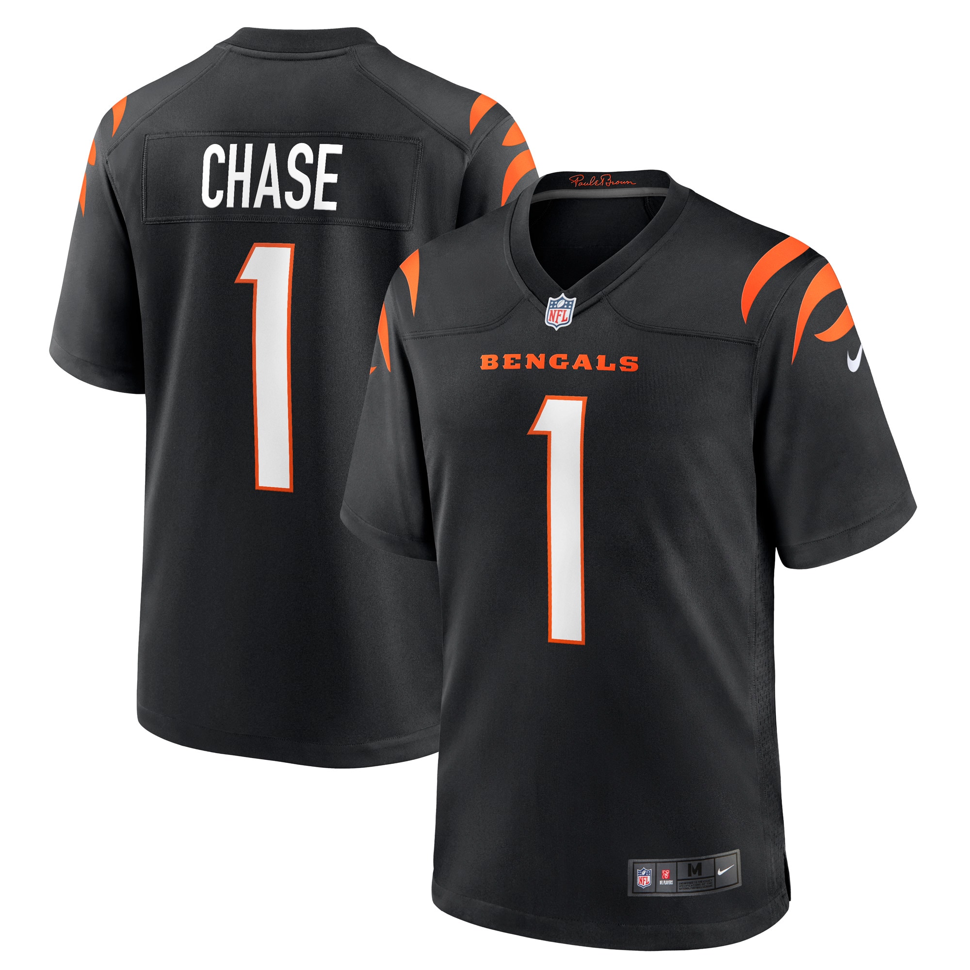 Hunk Wear - Jamarr Chase Cincinnati Bengals Nike Game Jersey Black