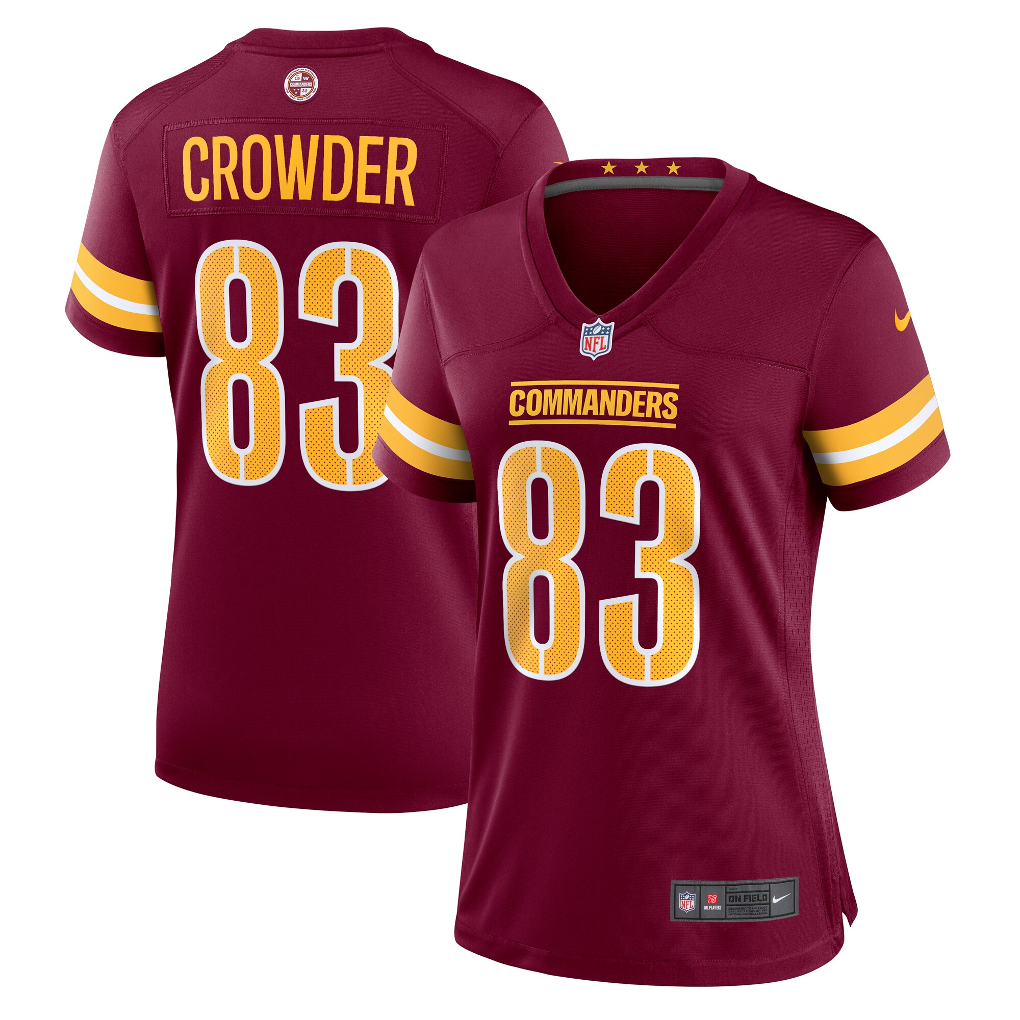 Hunk Wear - Jamison Crowder Washington Commanders Nike Women’s Game Jersey – Burgundy