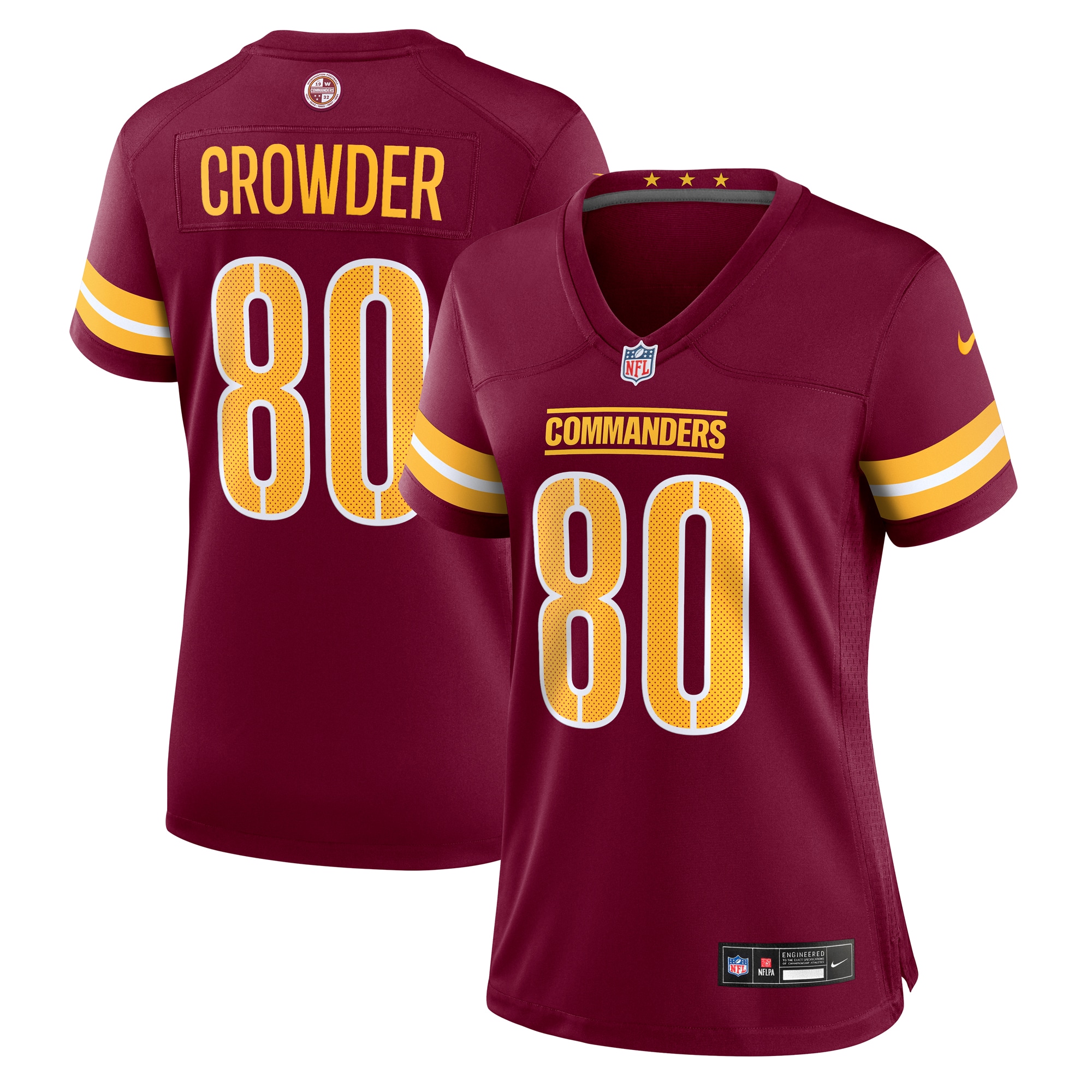 Hunk Wear - Jamison Crowder Washington Commanders Nike Women’s Game Jersey – Burgundy