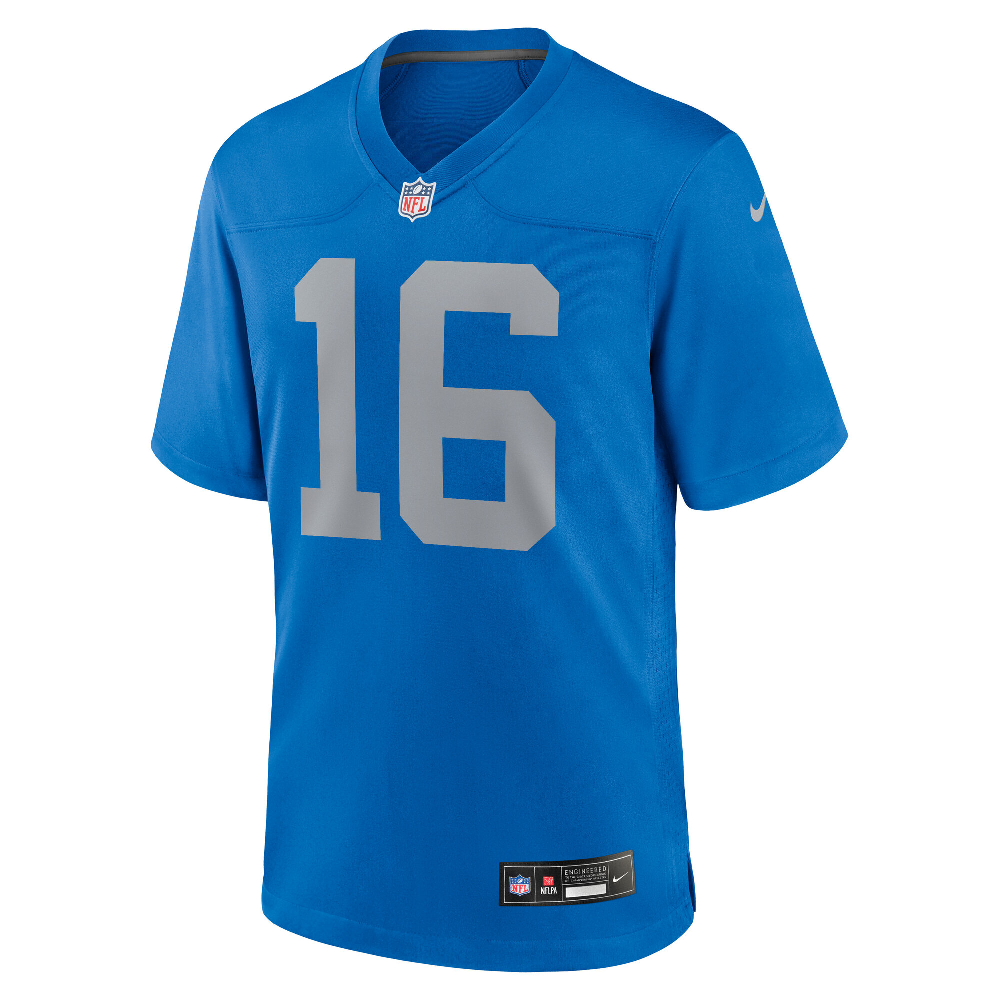 Hunk Wear - Jared Goff Detroit Lions Nike Alternate Game Jersey – Blue