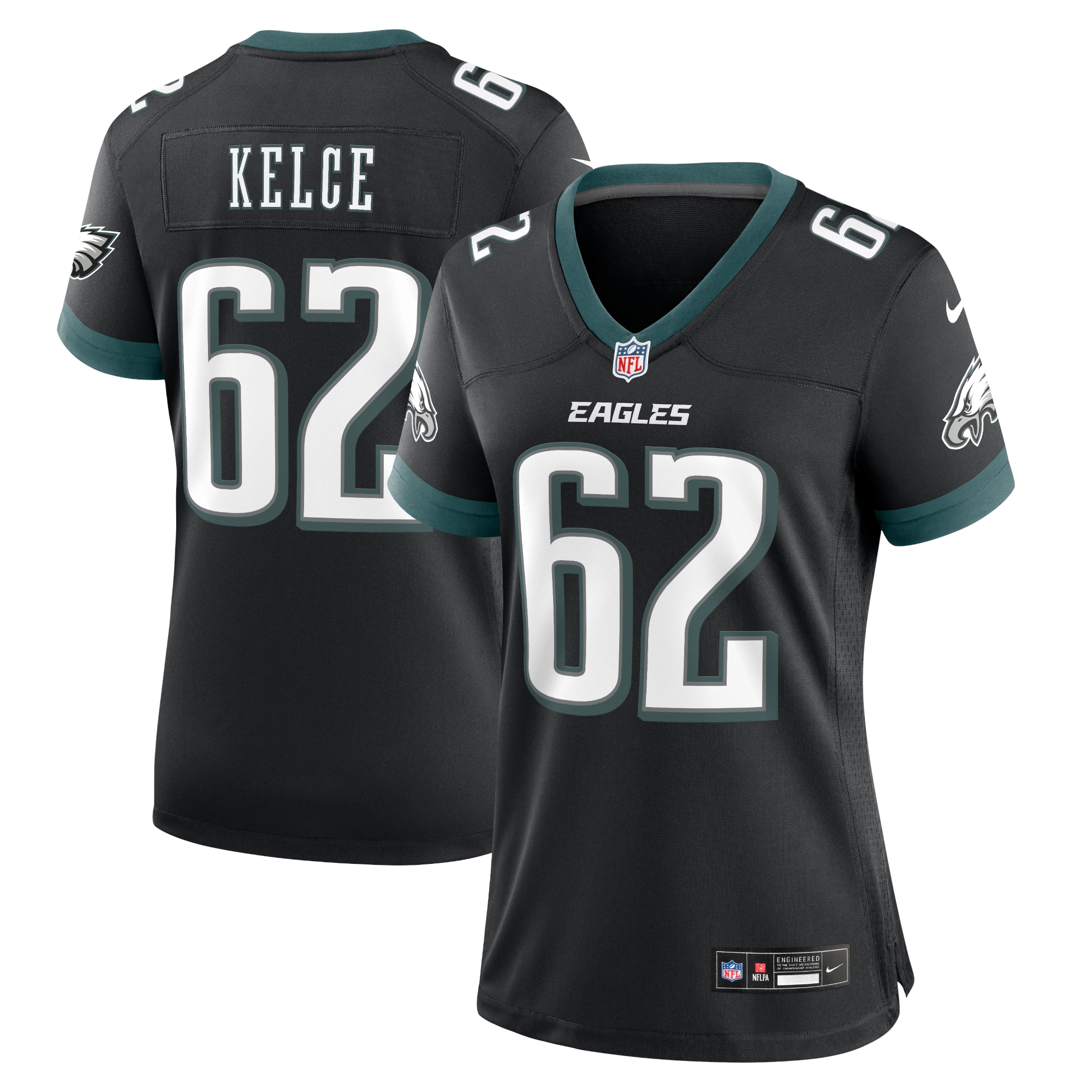 Hunk Wear - Jason Kelce Philadelphia Eagles Nike Alternate Game Jersey ' Black