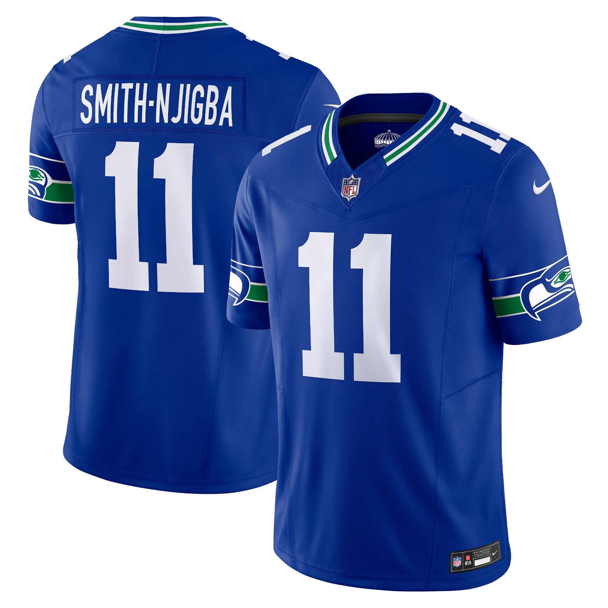 Hunk Wear - Jaxon Smith-Njigba Seattle Seahawks Nike Alternate Vapor F.U.S.E. Limited Jersey ' Royal