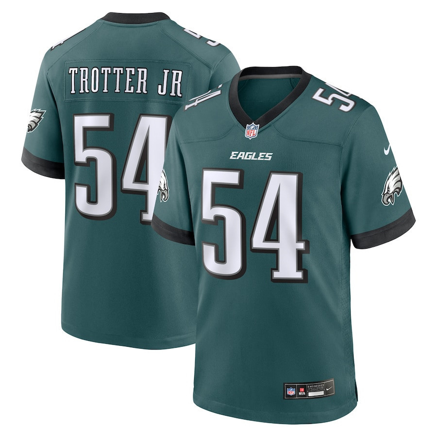 Hunk Wear - Jeremiah Trotter Jr. 54 Philadelphia Eagles Game Men Jersey ' Green