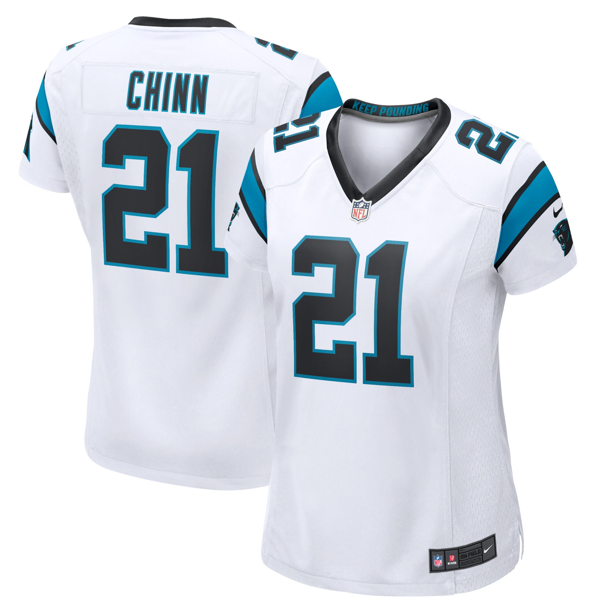 Hunk Wear - Jeremy Chinn Carolina Panthers Nike Women's Game Jersey ' White