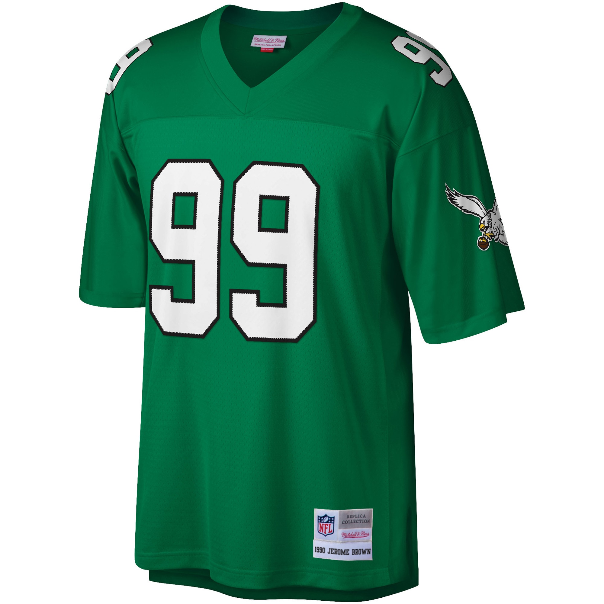 Hunk Wear - Jerome Brown Philadelphia Eagles Mitchell & Ness Legacy Replica Jersey – Kelly Green