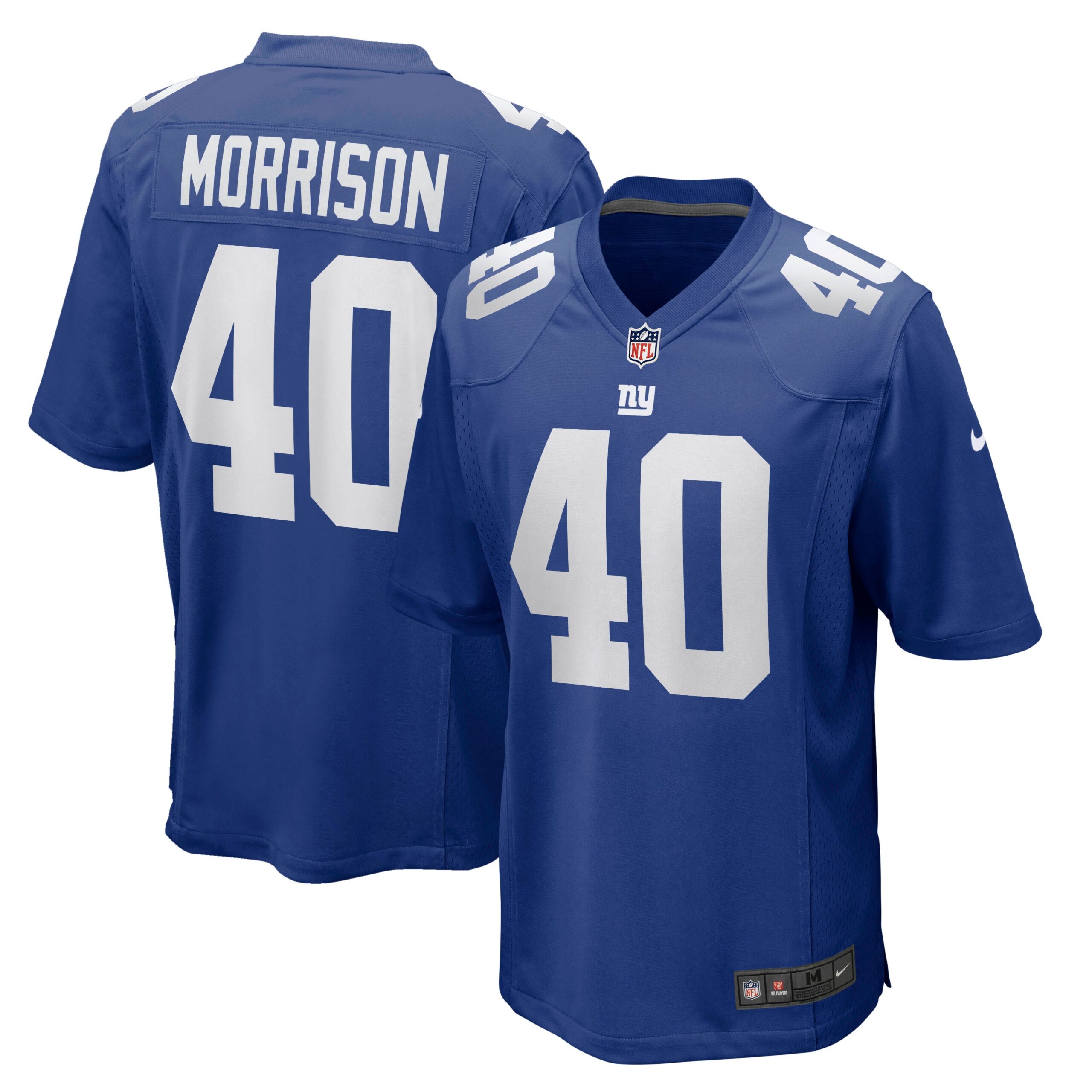 Hunk Wear - Joe Morrison New York Giants Nike Retired Player Jersey Royal
