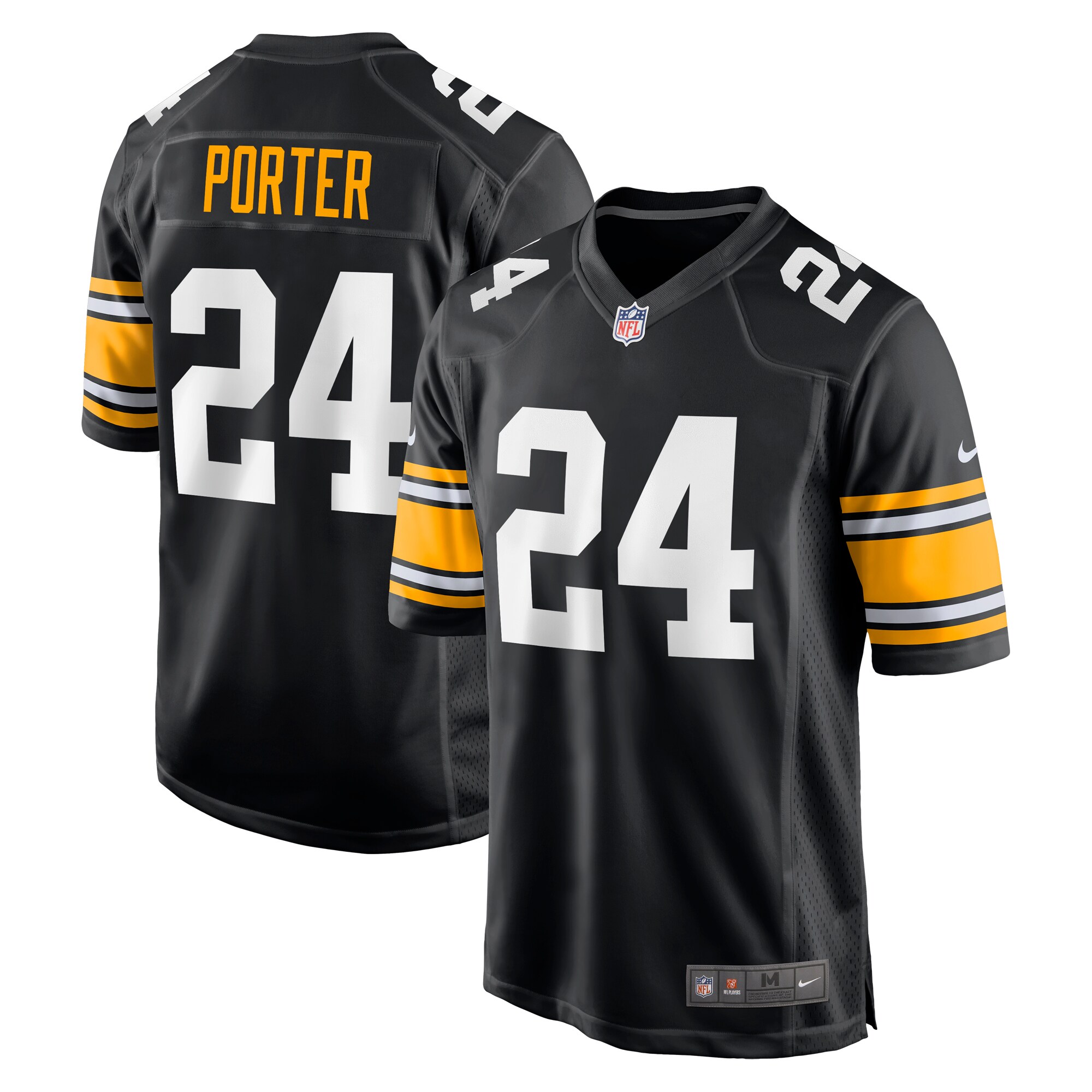 Hunk Wear - Joey Porter Jr. Pittsburgh Steelers Nike Alternate Game Jersey ' Black