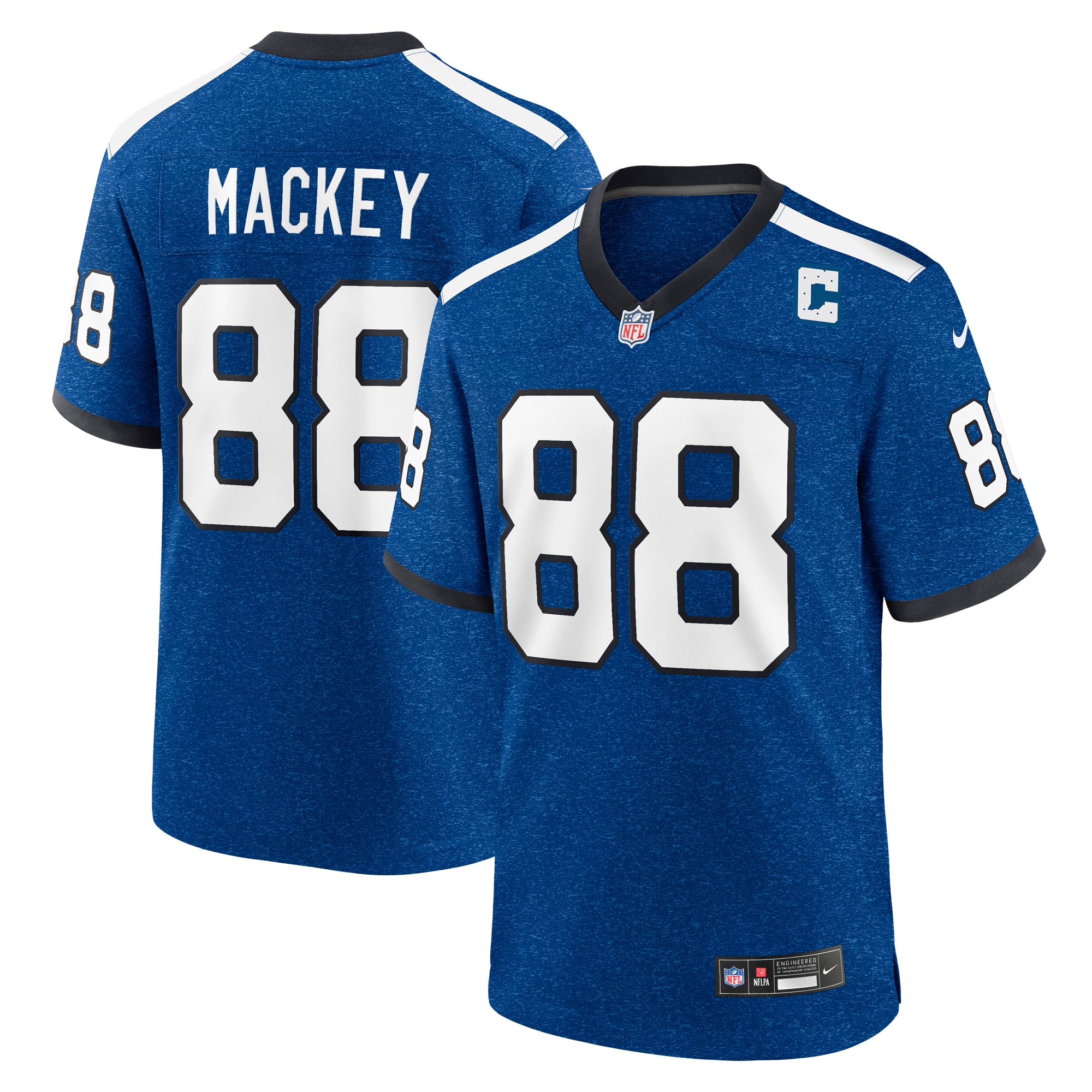Hunk Wear - John Mackey Indianapolis Colts Nike Indiana Nights Alternate Game Jersey Royal