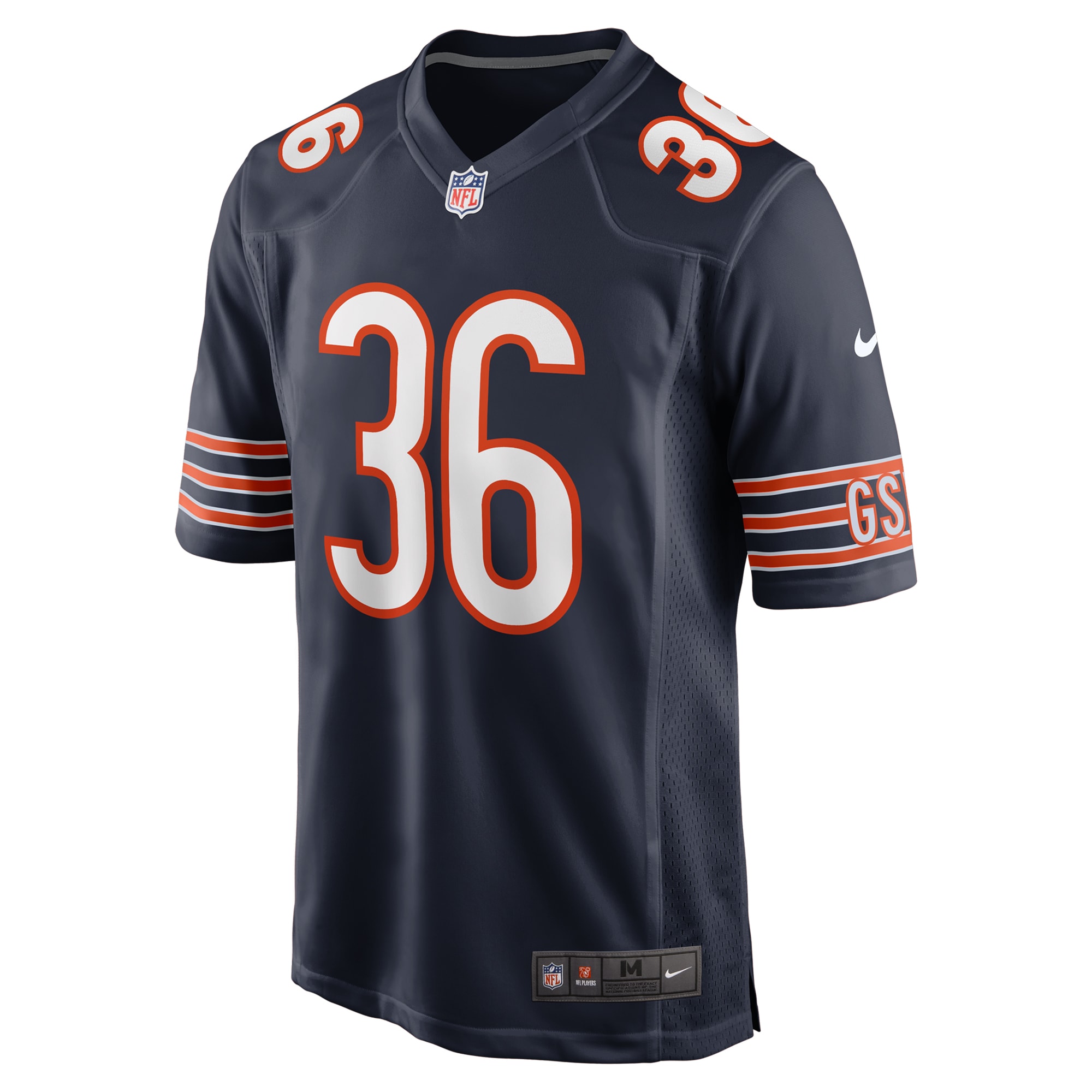 Hunk Wear - Jonathan Owens Chicago Bears Nike Game Jersey Navy