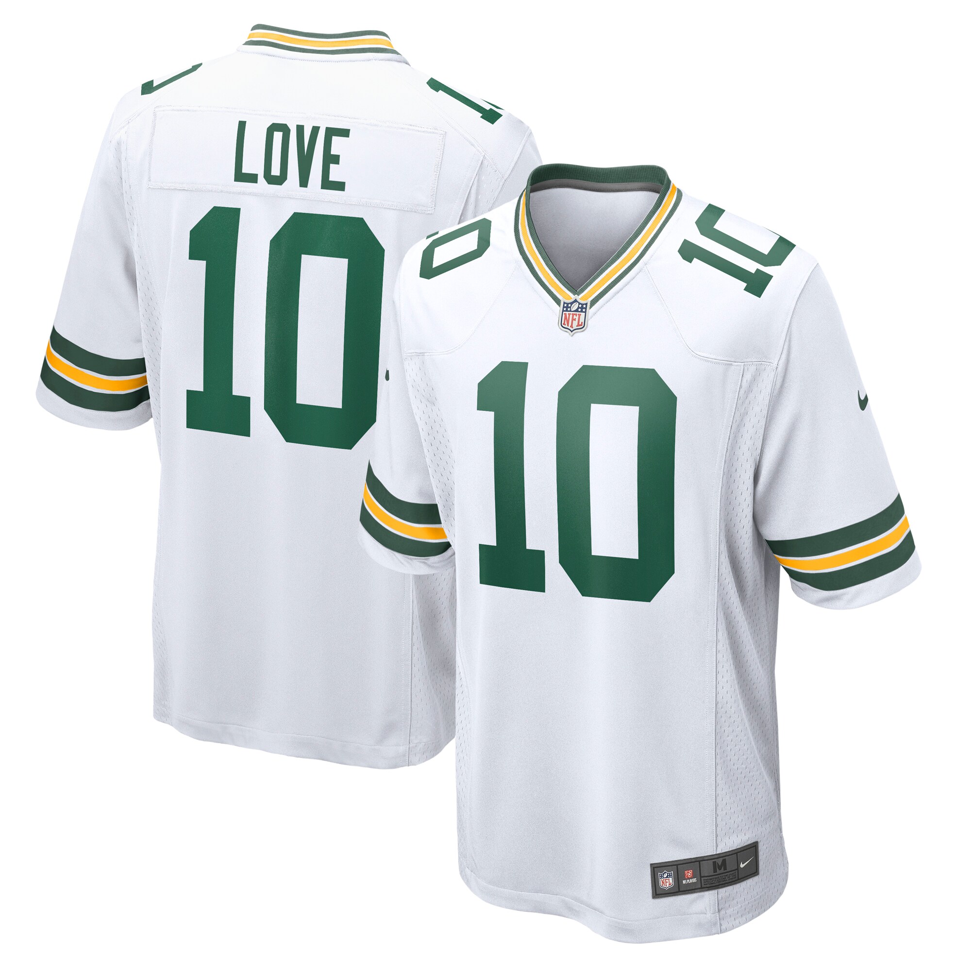 Hunk Wear - Jordan Love Green Bay Packers Nike Game Jersey ' White