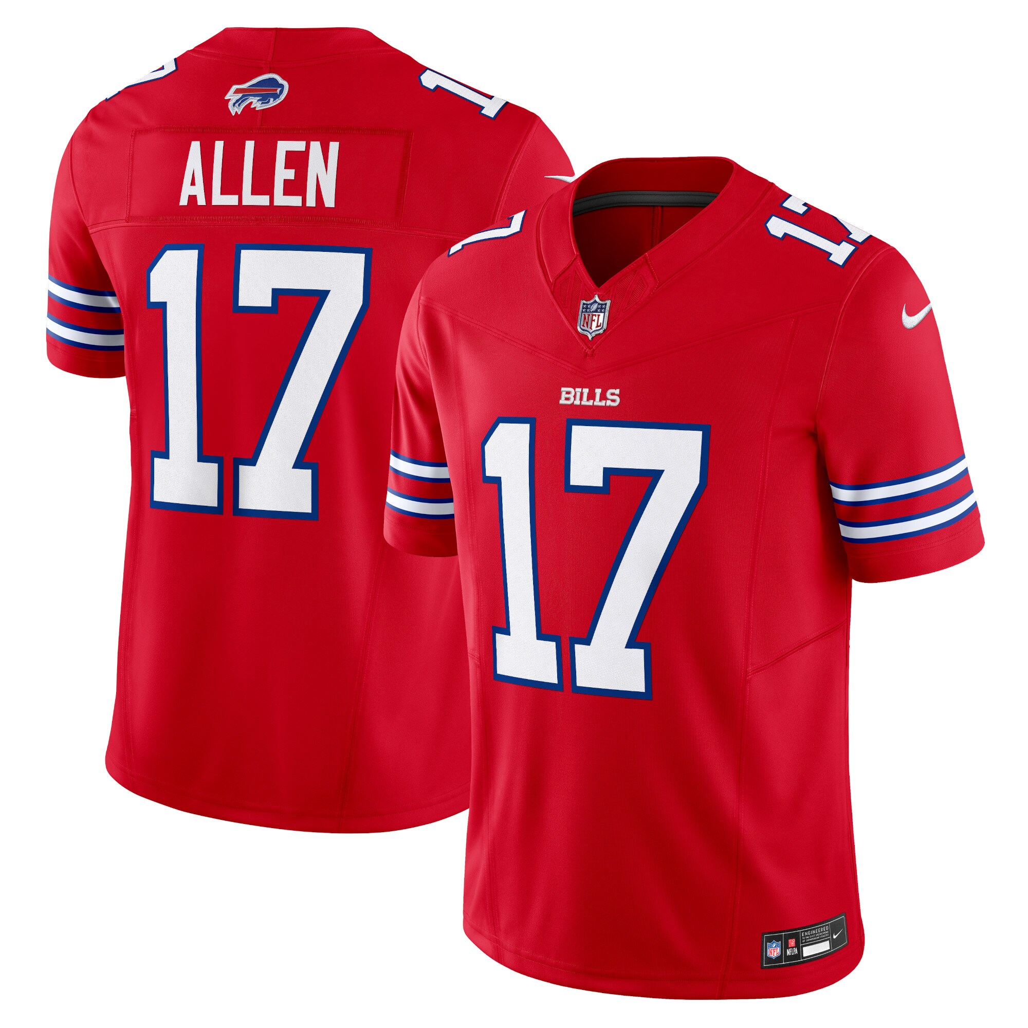 Hunk Wear - Josh Allen Buffalo Bills Nike Vapor F.U.S.E. Limited Jersey ' Red