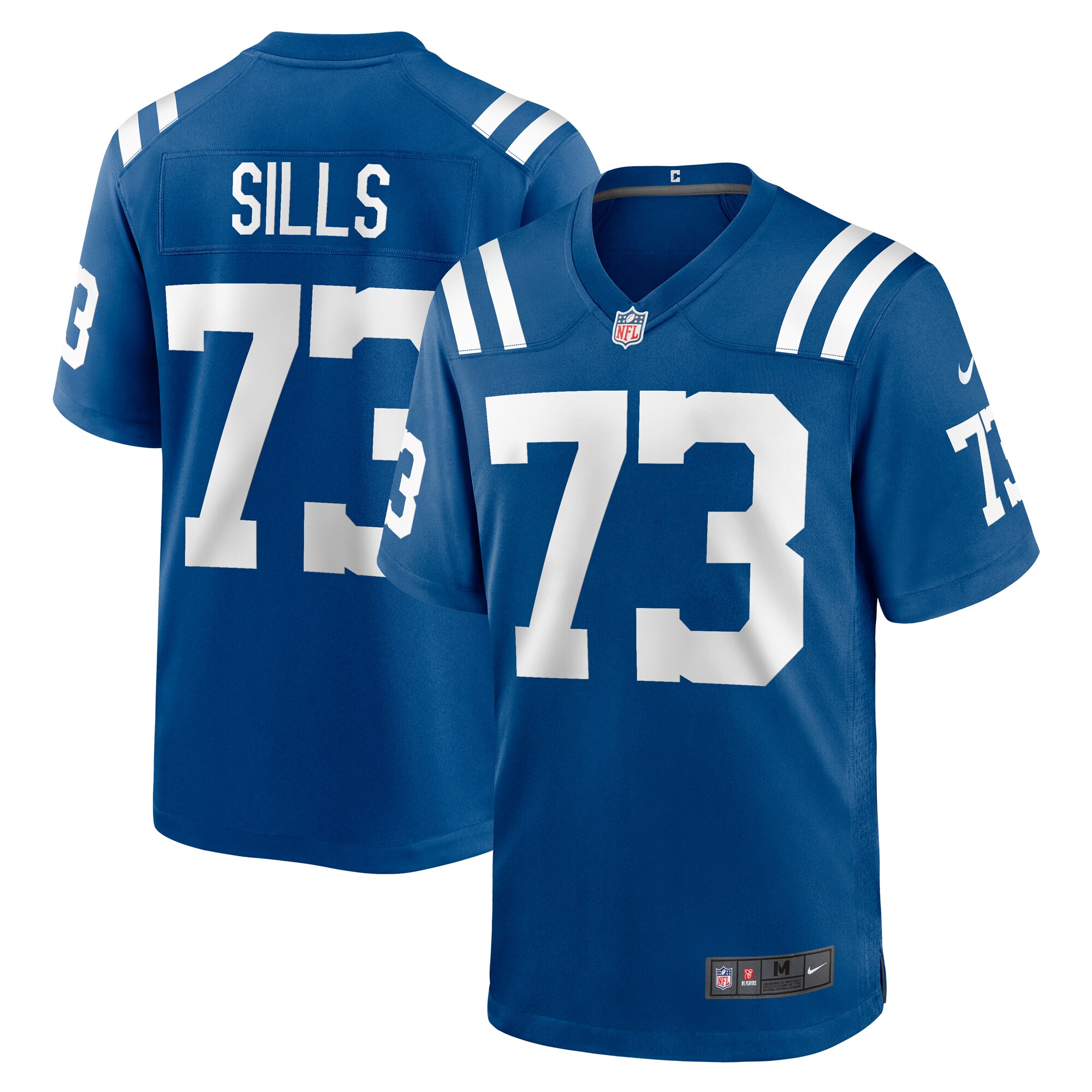 Hunk Wear - Josh Sills Indianapolis Colts Nike Team Game Jersey Royal