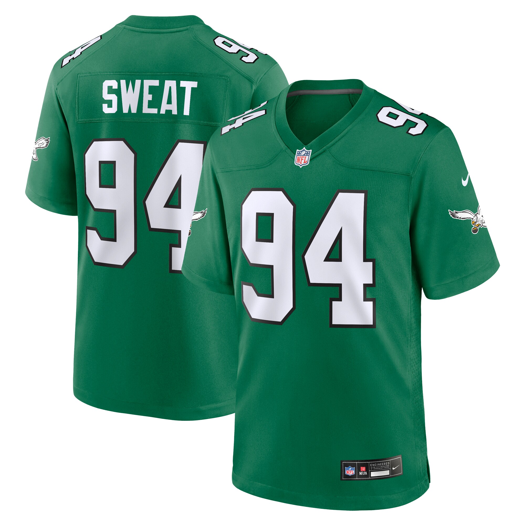 Hunk Wear - Josh Sweat Philadelphia Eagles Nike Alternate Game Jersey ' Kelly Green
