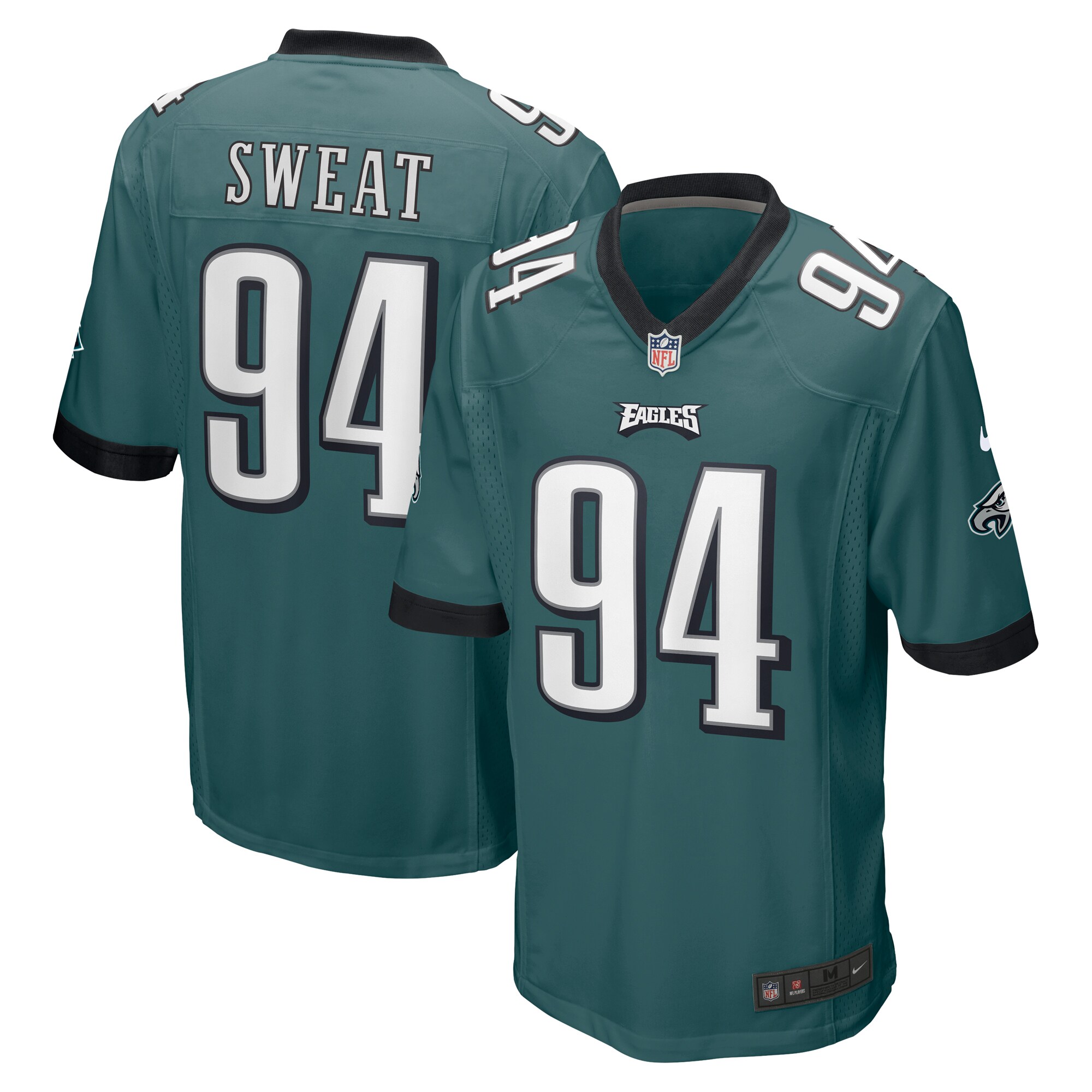 Hunk Wear - Josh Sweat Philadelphia Eagles Nike Game Jersey ' Midnight Green