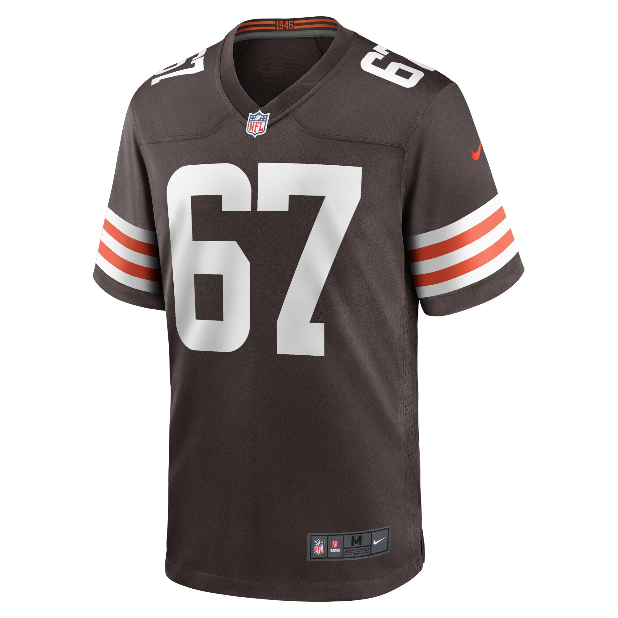 Hunk Wear - Justin Murray Cleveland Browns Nike Team Game Jersey – Brown