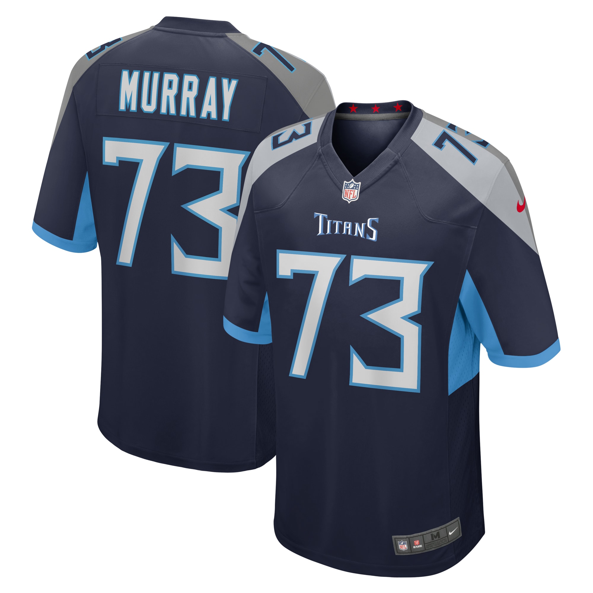 Hunk Wear - Justin Murray Tennessee Titans Nike Team Game Jersey – Navy