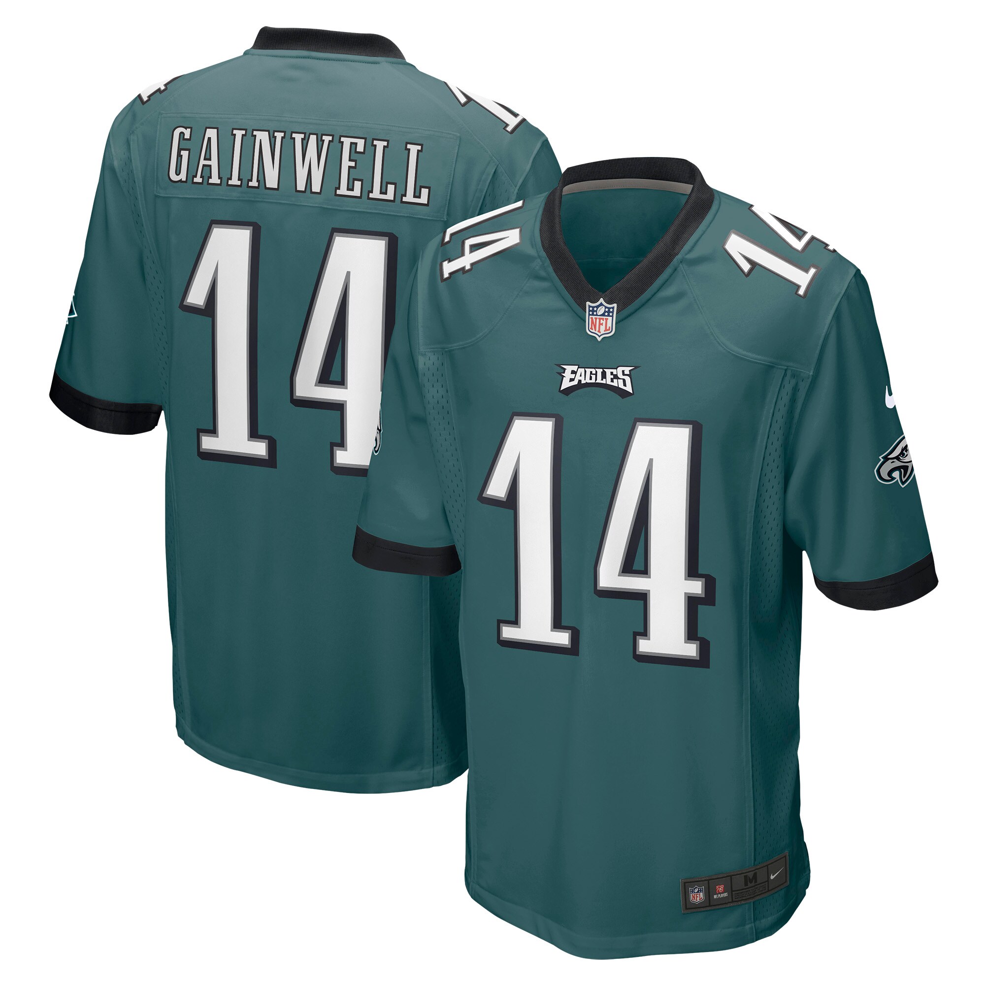 Hunk Wear - Kenneth Gainwell Philadelphia Eagles Nike Game Jersey ' Midnight Green