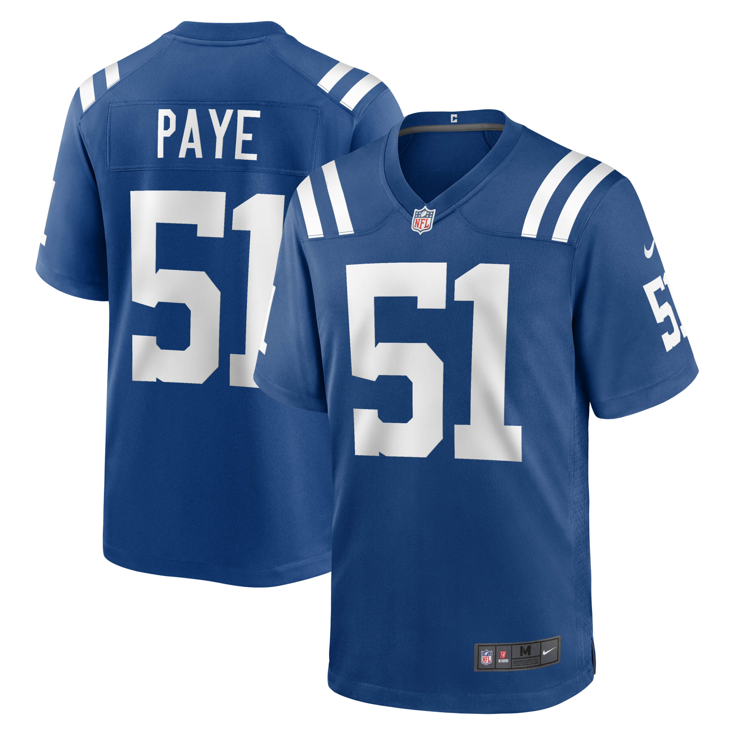 Hunk Wear - Kwity Paye Indianapolis Colts Nike Game Jersey Royal