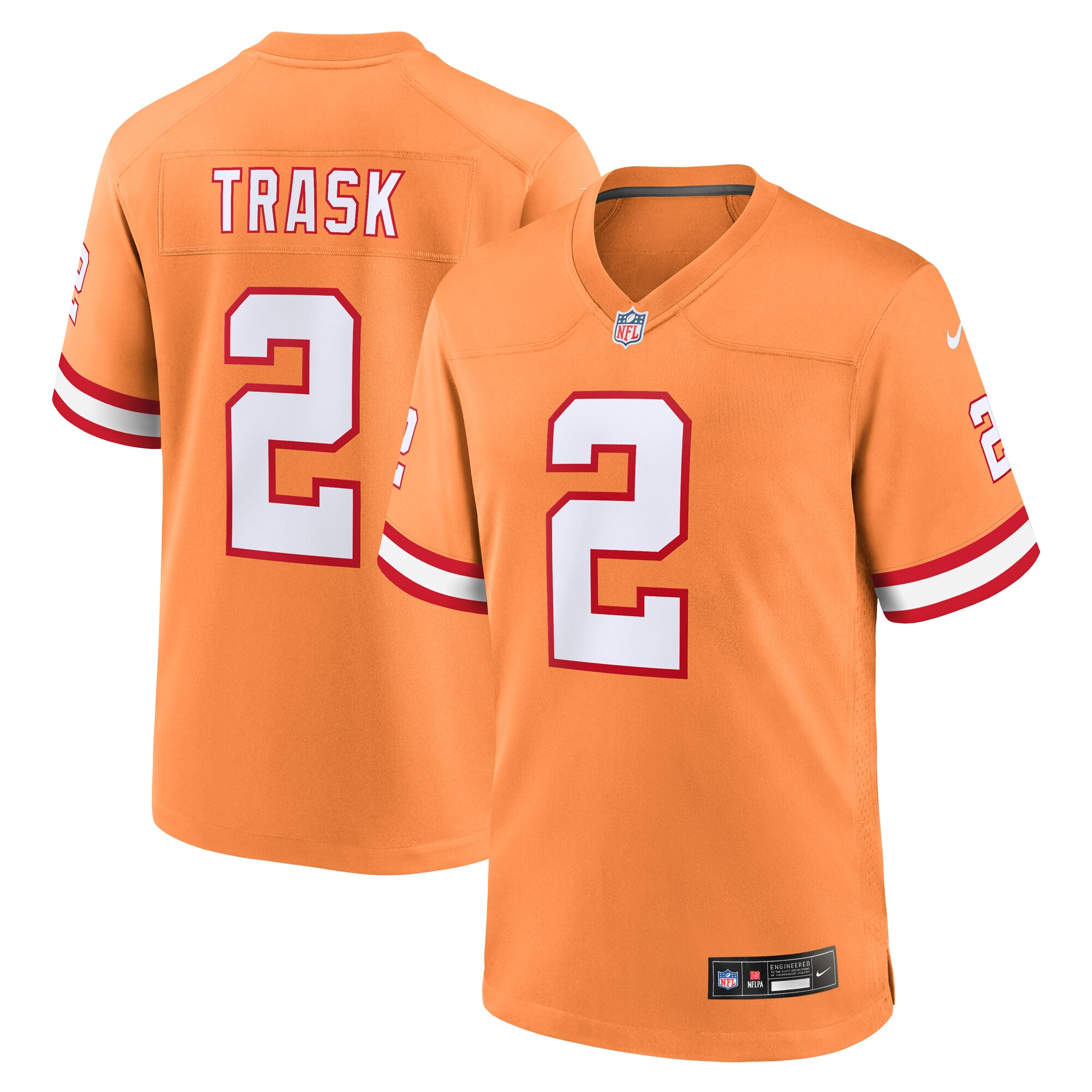 Hunk Wear - Kyle Trask Tampa Bay Buccaneers Nike Throwback Game Jersey ' Orange