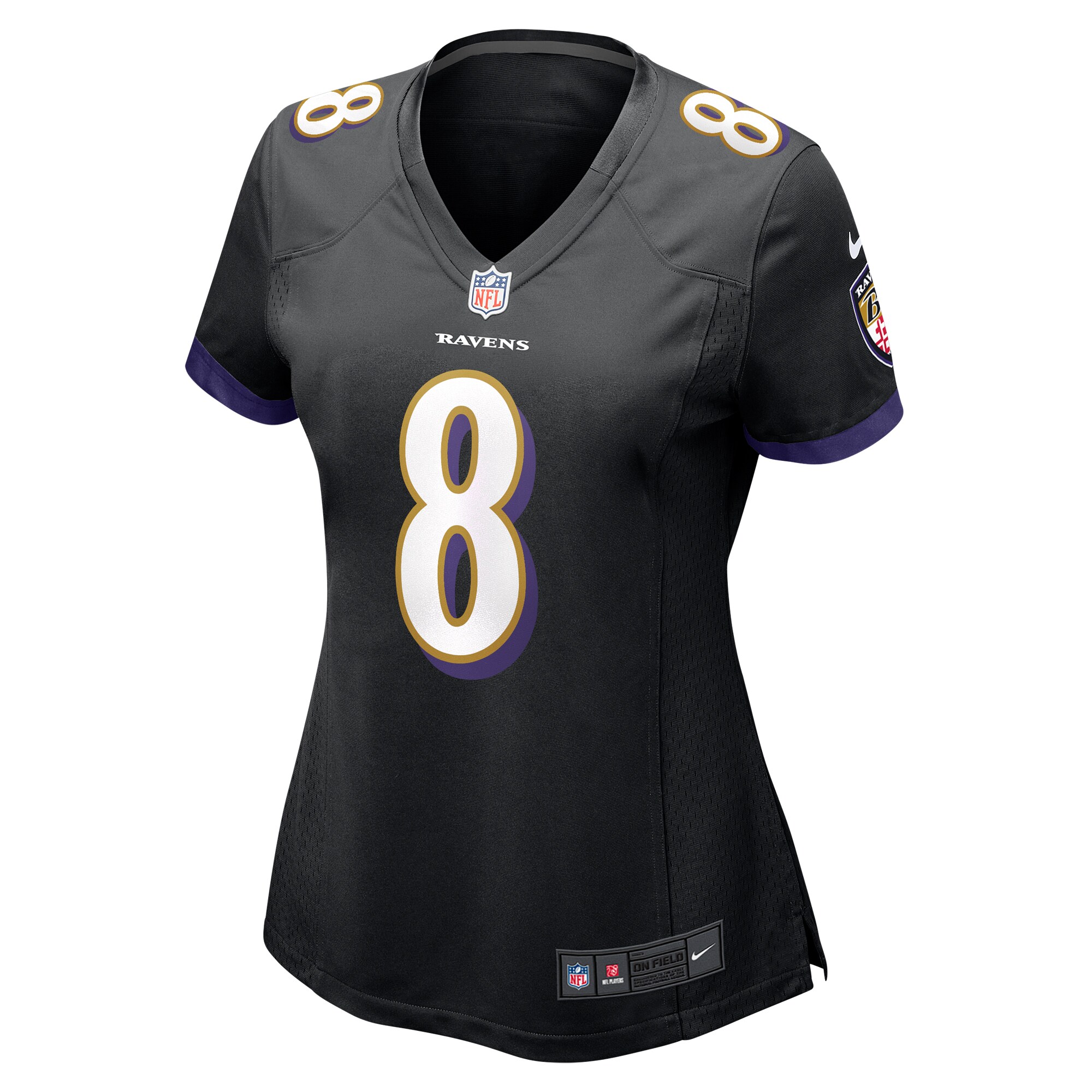 Hunk Wear - Lamar Jackson Baltimore Ravens Nike Women’s Alternate Game Jersey – Black