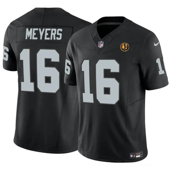 Hunk Wear - Las Vegas Raiders #16 Jakobi Meyers Black 2023 FUSE With John Madden Jersey
