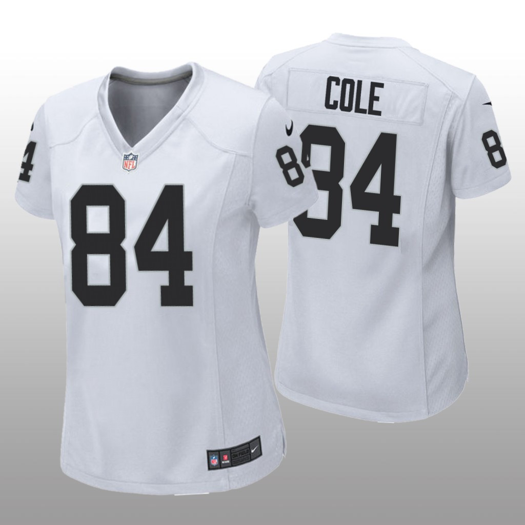 Hunk Wear - Las Vegas Raiders Keelan Cole White Jersey Game - Women's