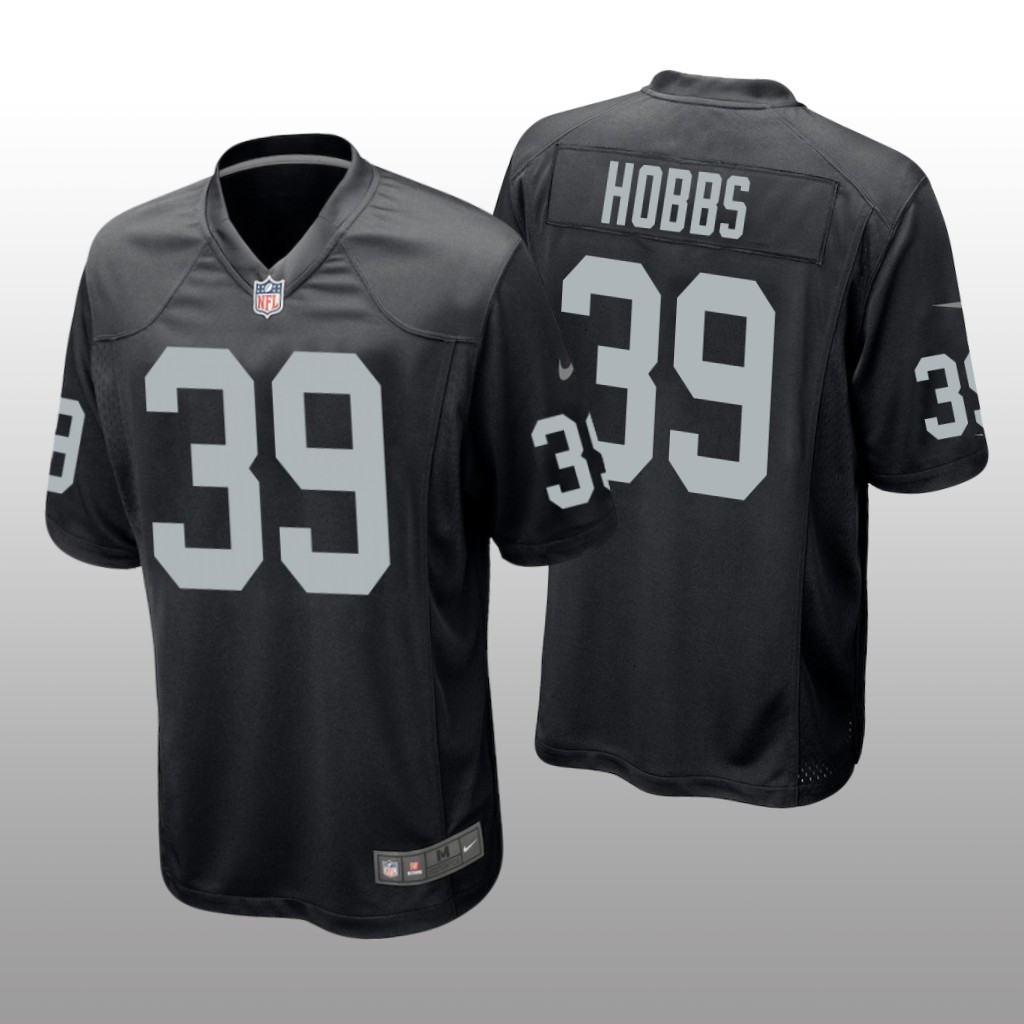 Hunk Wear - Las Vegas Raiders Nate Hobbs Black Jersey Game - Men's