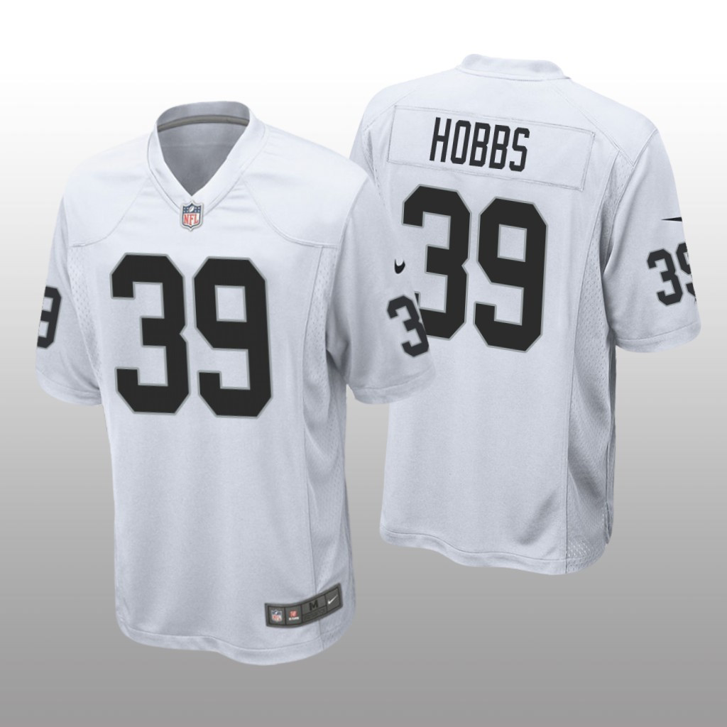 Hunk Wear - Las Vegas Raiders Nate Hobbs White Jersey Game - Men's
