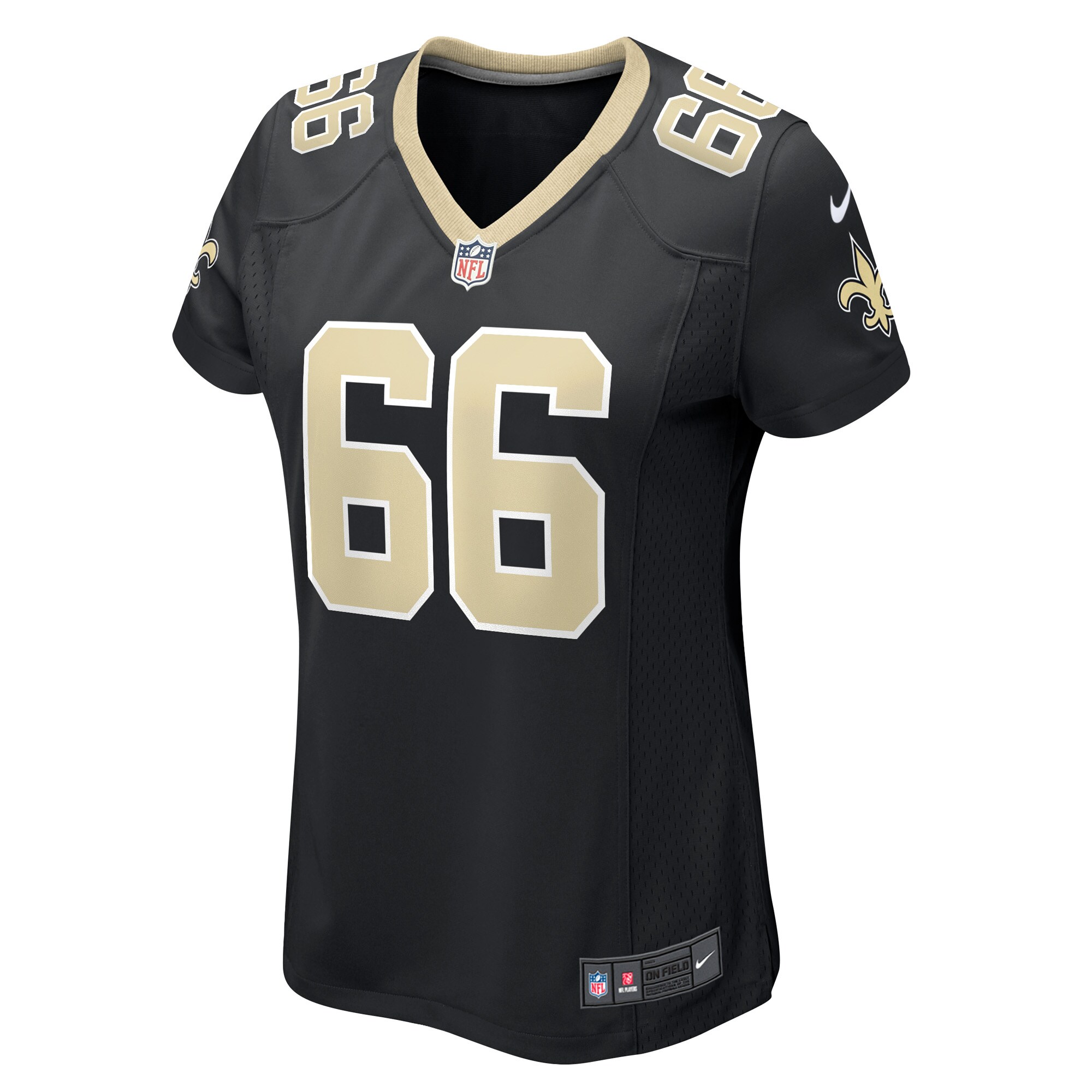 Hunk Wear - Lewis Kidd New Orleans Saints Nike Women’s Game Player Jersey – Black