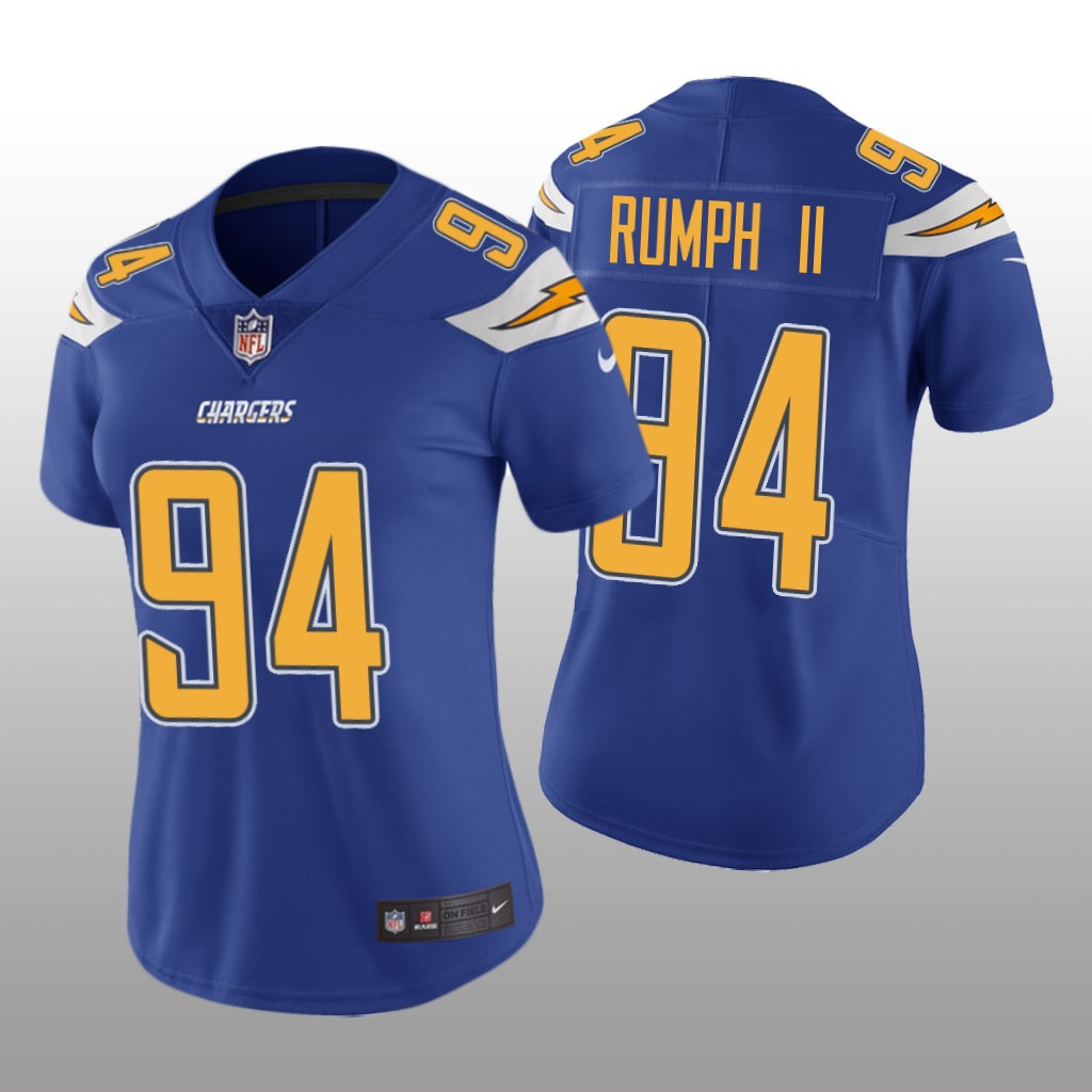 Hunk Wear - Los Angeles Chargers Chris Rumph II Royal Jersey Color Rush Limited - Women's
