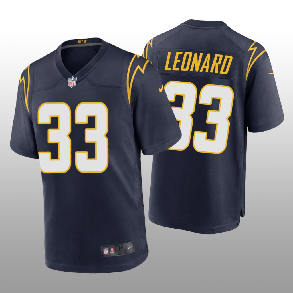 Hunk Wear - Los Angeles Chargers Deane Leonard Navy Jersey Alternate Game - Men's