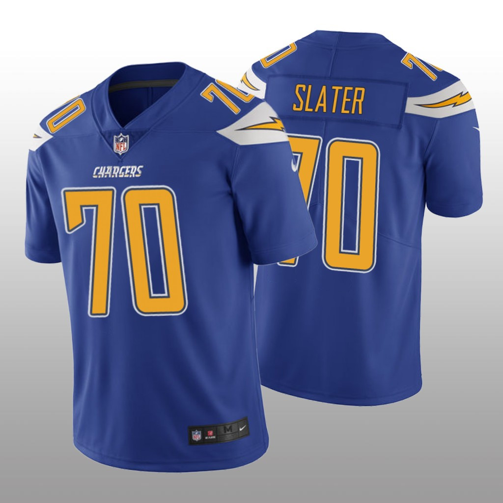 Hunk Wear - Los Angeles Chargers Rashawn Slater Royal Jersey Color Rush Limited - Men's