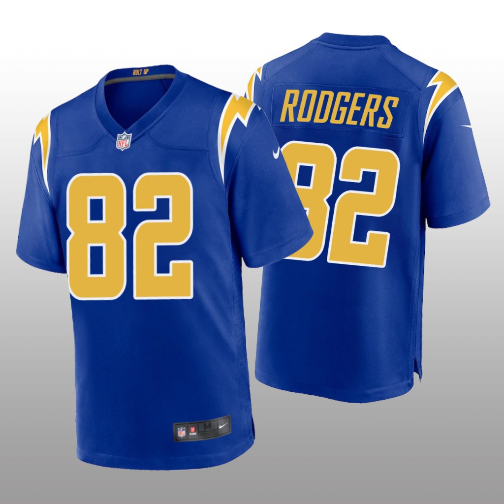 Hunk Wear - Los Angeles Chargers Richard Rodgers Royal Jersey Alternate Game - Men's